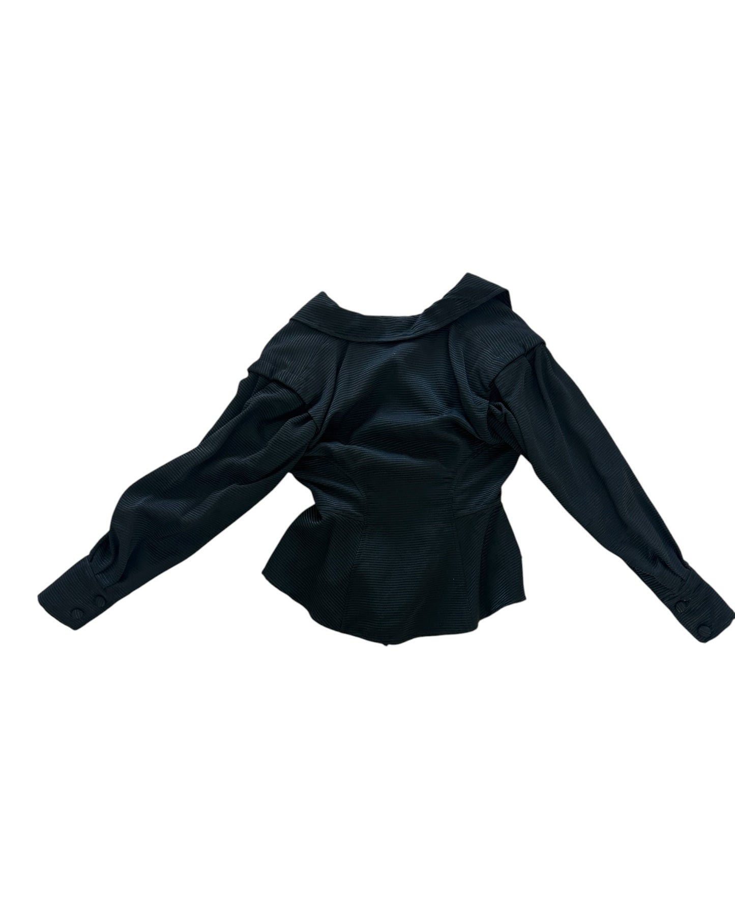 Vintage Structured Black Evening Jacket