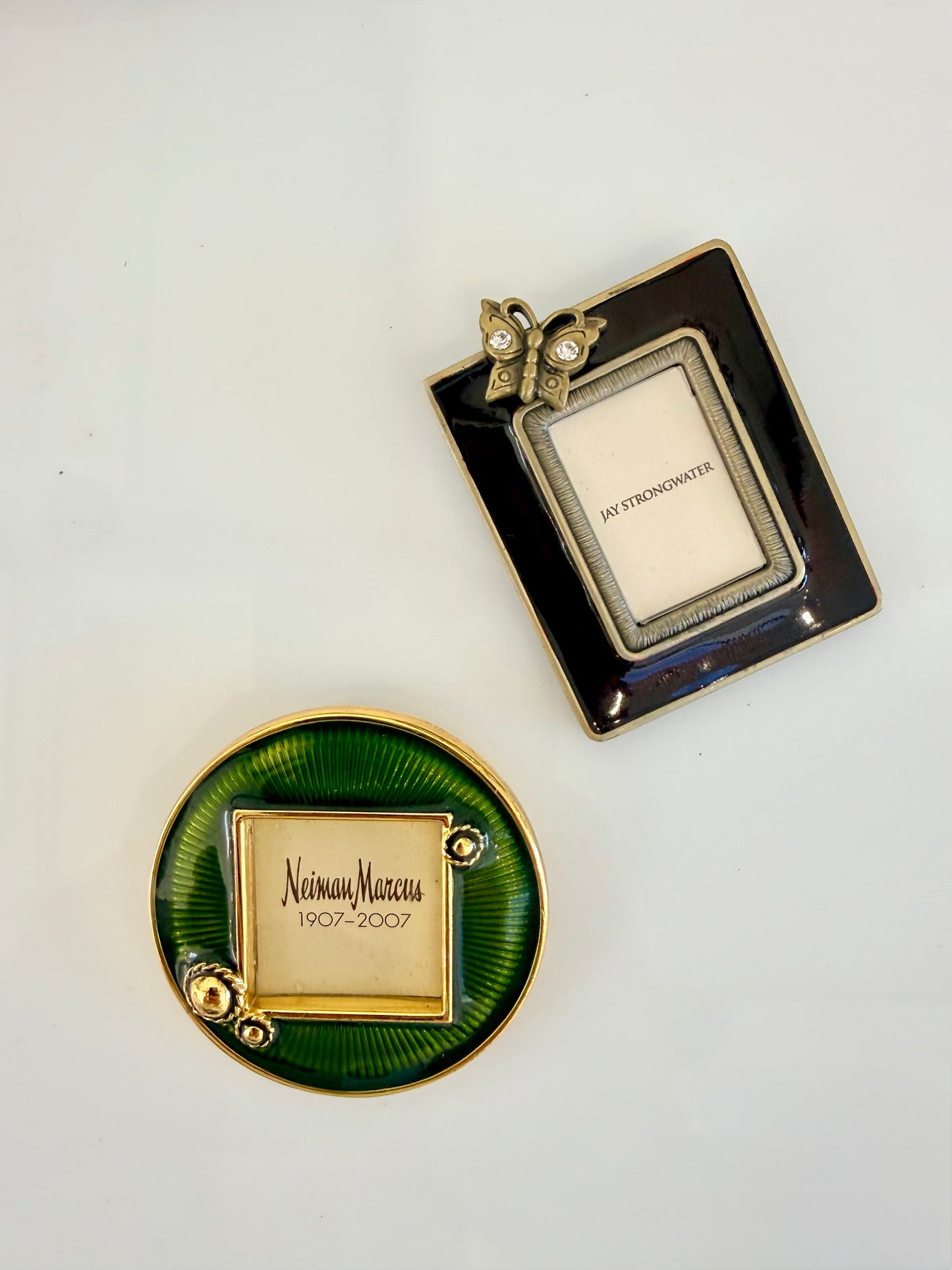 Vintage Small Jay Strongwater Standing Picture Frame or Tie Clip