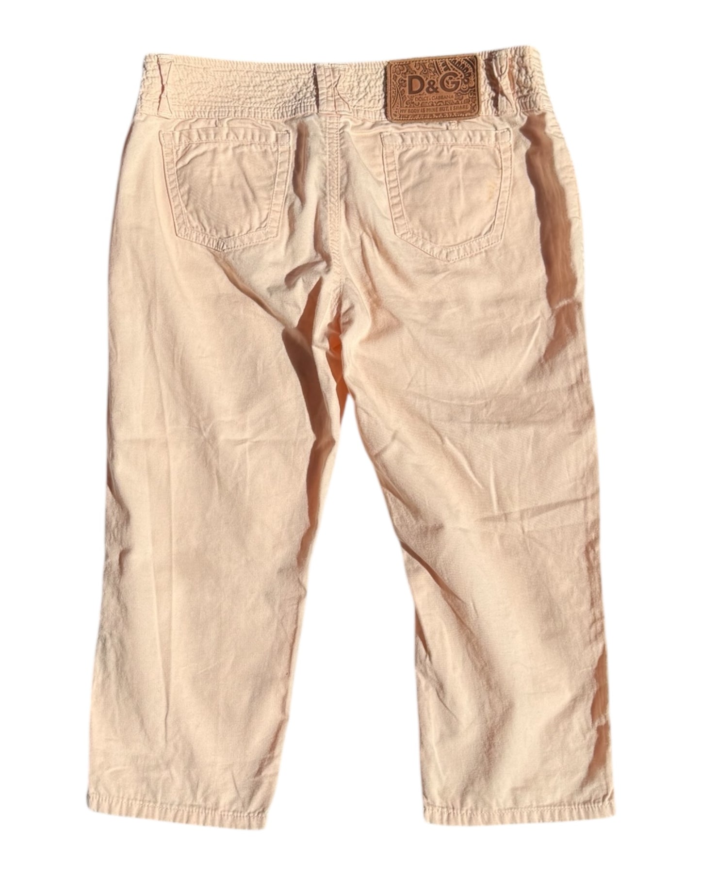 Vintage D&G Pink Capri Pants