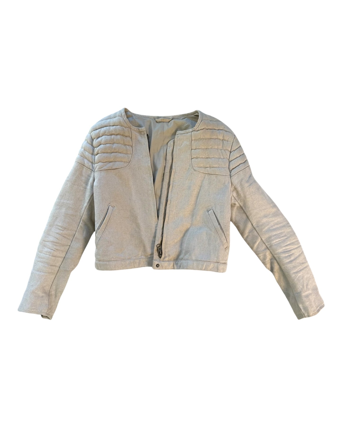 Pre-Loved Unsigned Cotton Biker Jacket