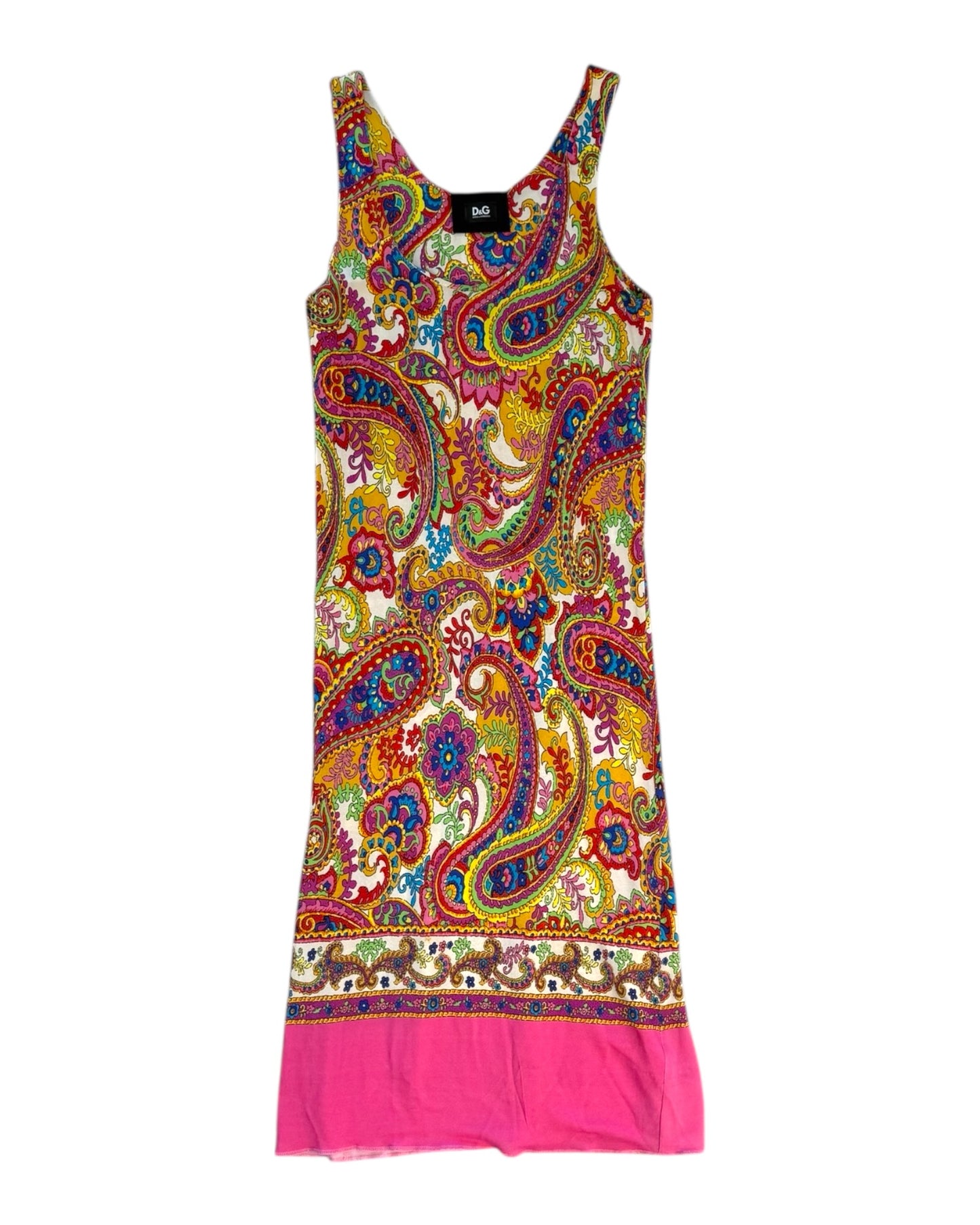 Pre-Loved D&G Paisley Print Midi Dress