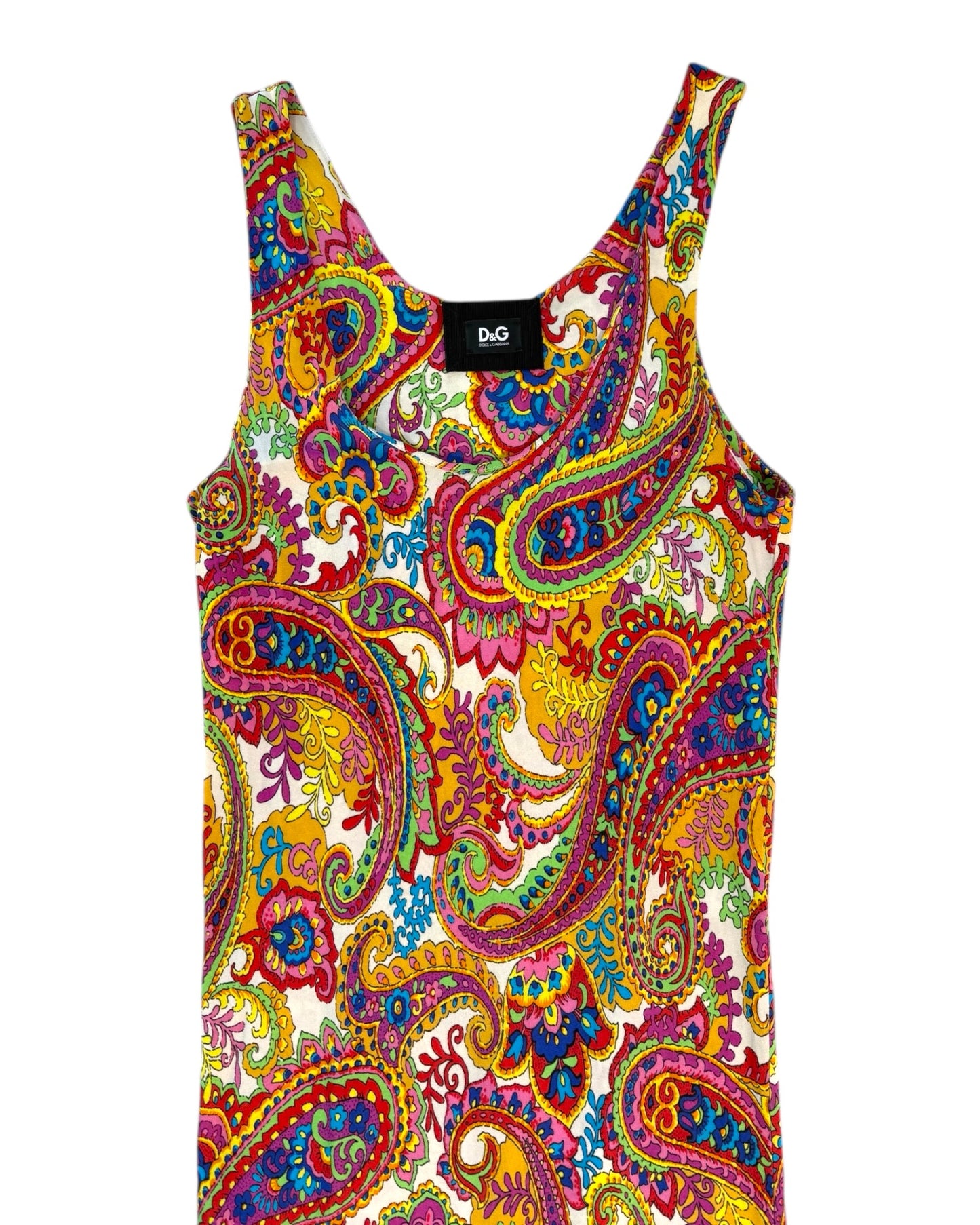 Pre-Loved D&G Paisley Print Midi Dress