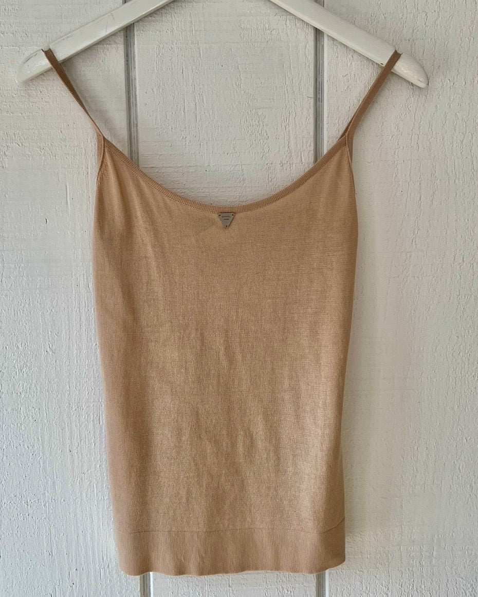 Vintage 2000 Chanel Logo Tank Top