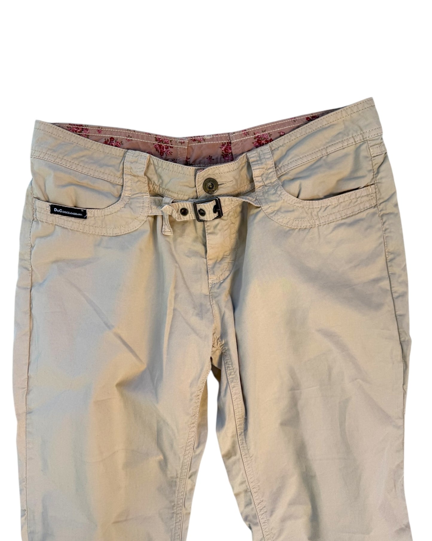 Vintage D&G Tan Capri Pants