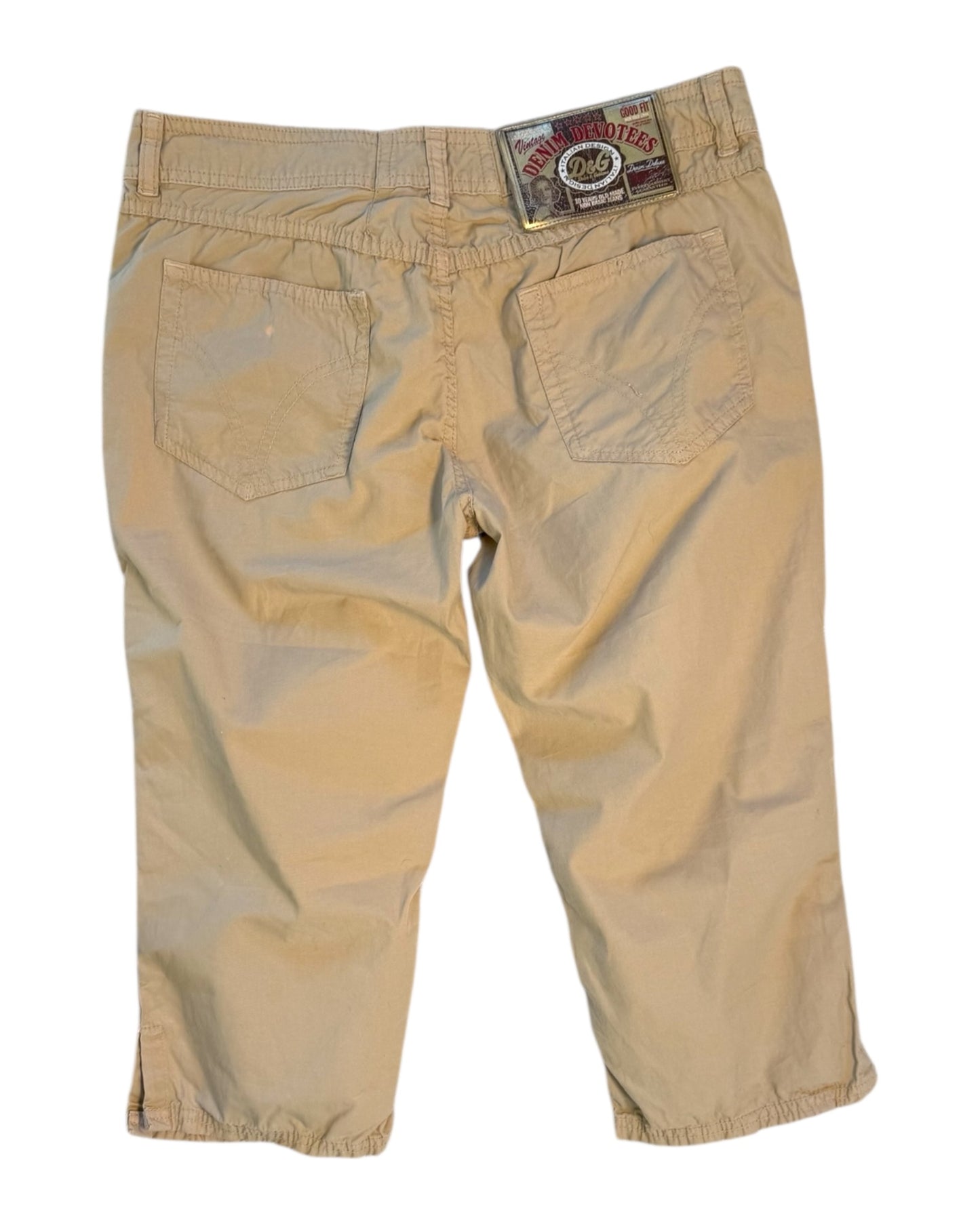 Vintage D&G Tan Capri Pants