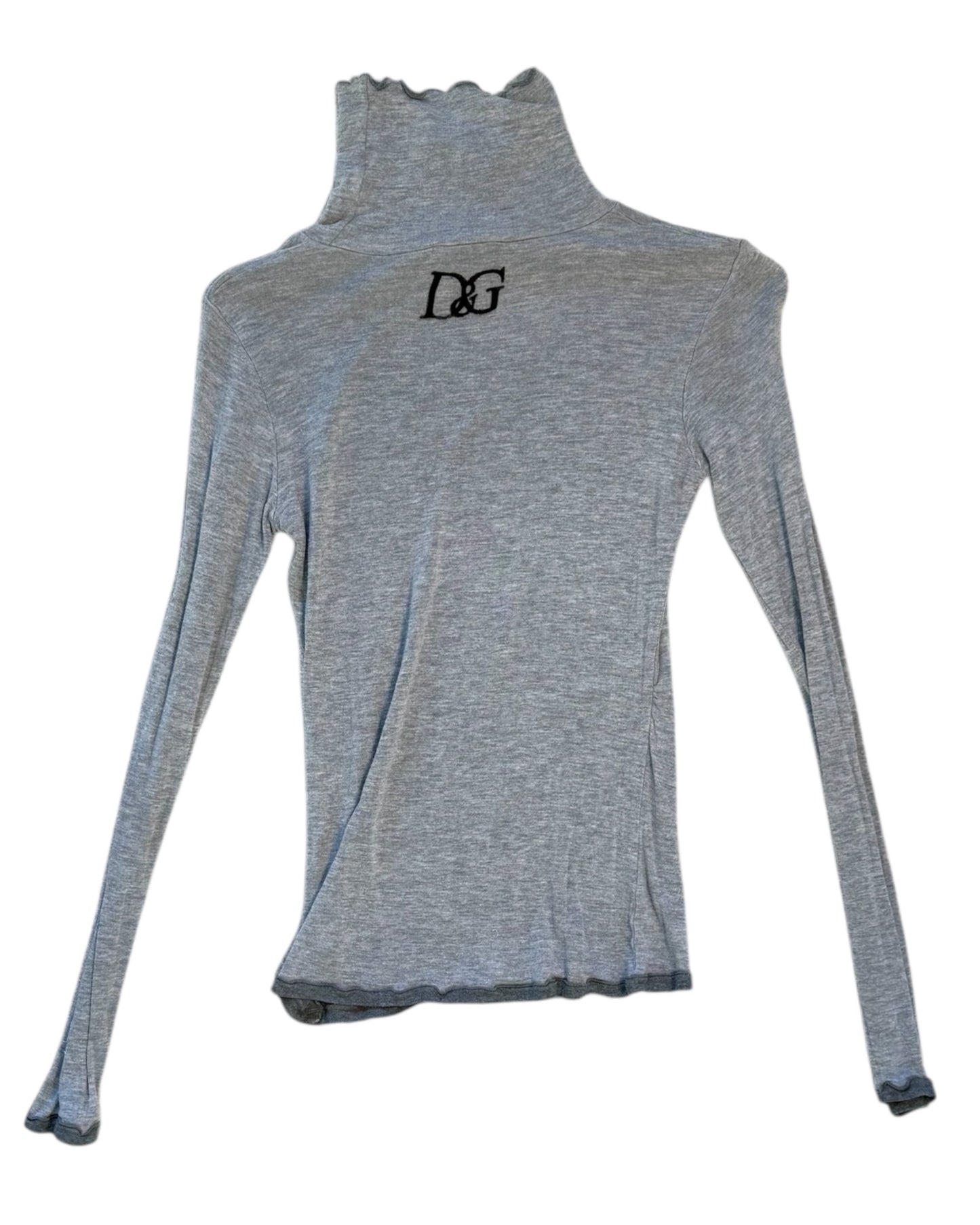 Vintage D&G Grey Turtleneck Top