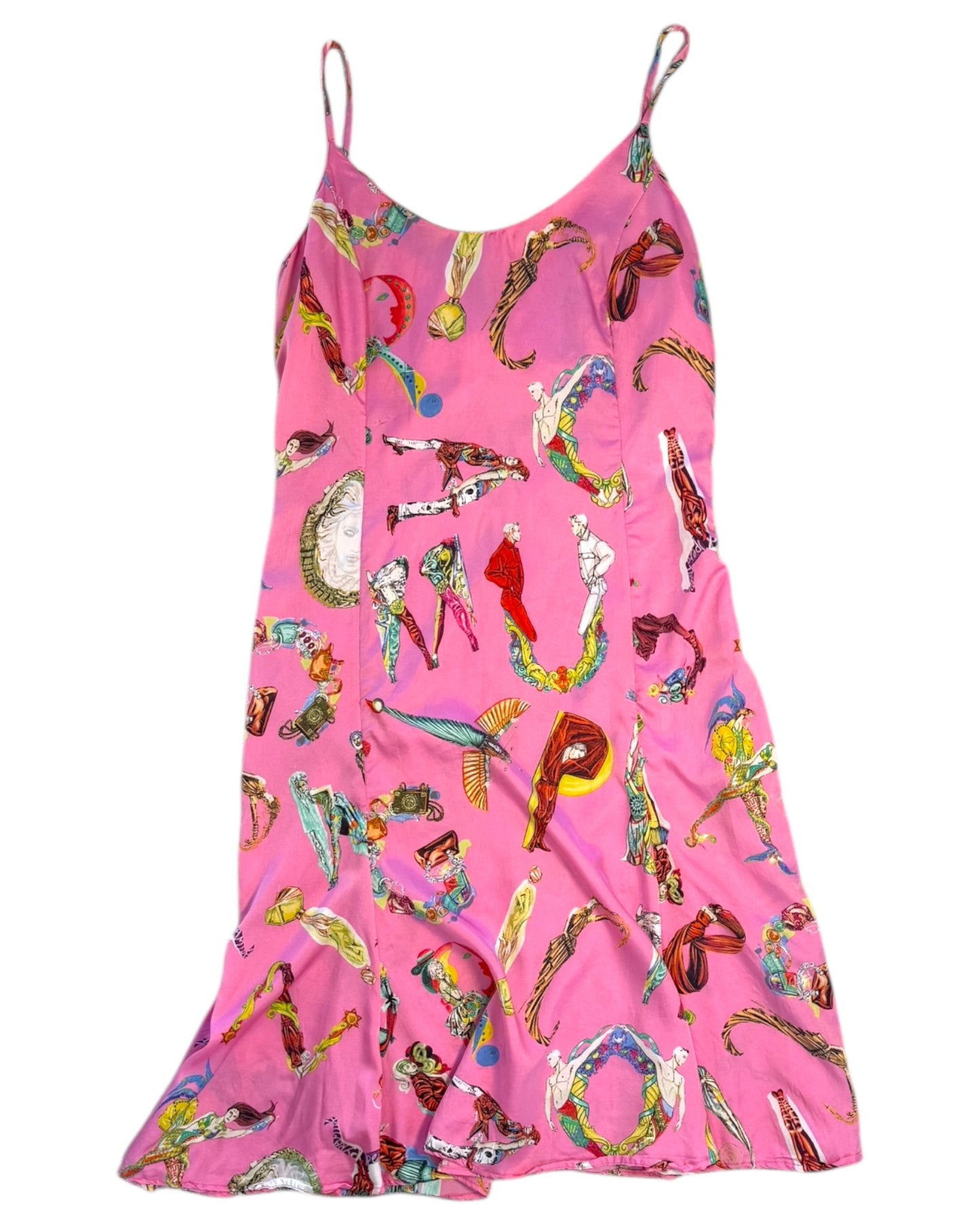 Vintage 2005 Versace Pink Alphabet Dress