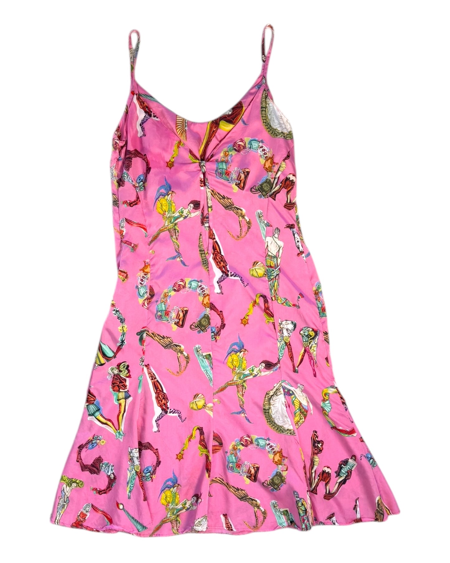Vintage 2005 Versace Pink Alphabet Dress