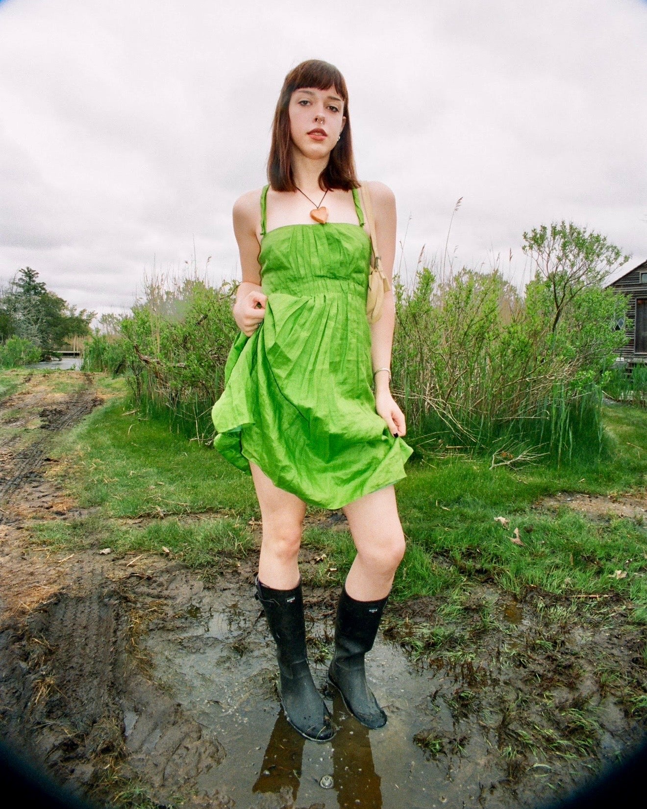 Vintage 2007 Prada Green Dress