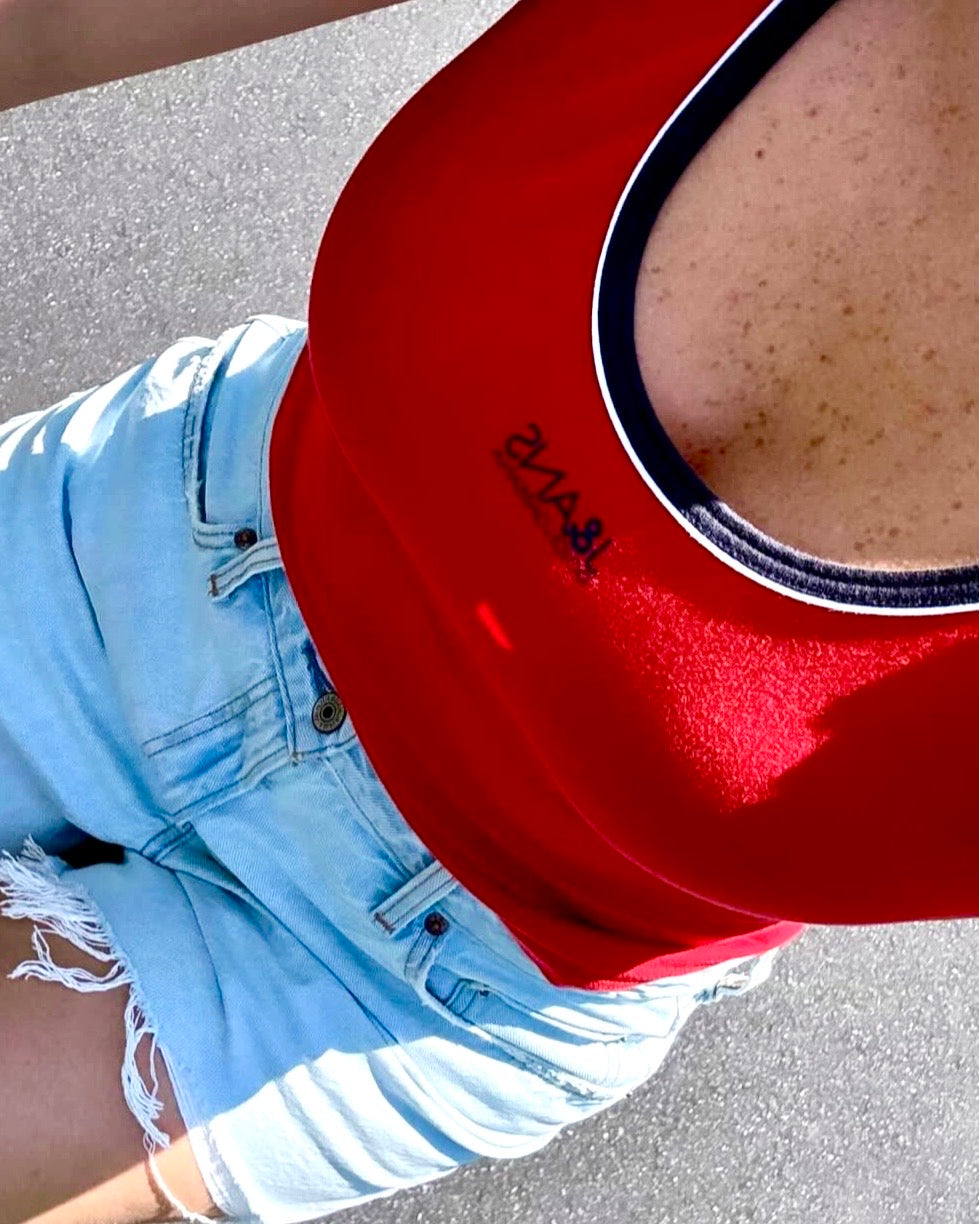 Vintage Dolce & Gabbana J&ANS Red Tank Top