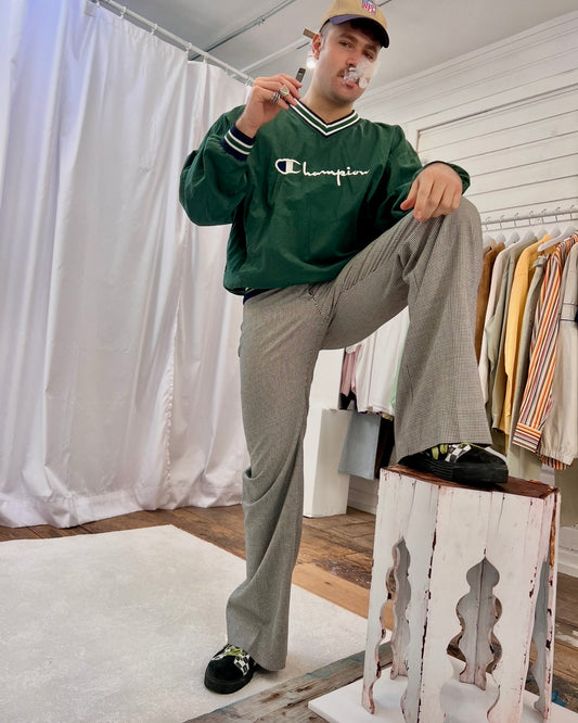 Vintage Dolce & Gabbana Gingham Flare Pants