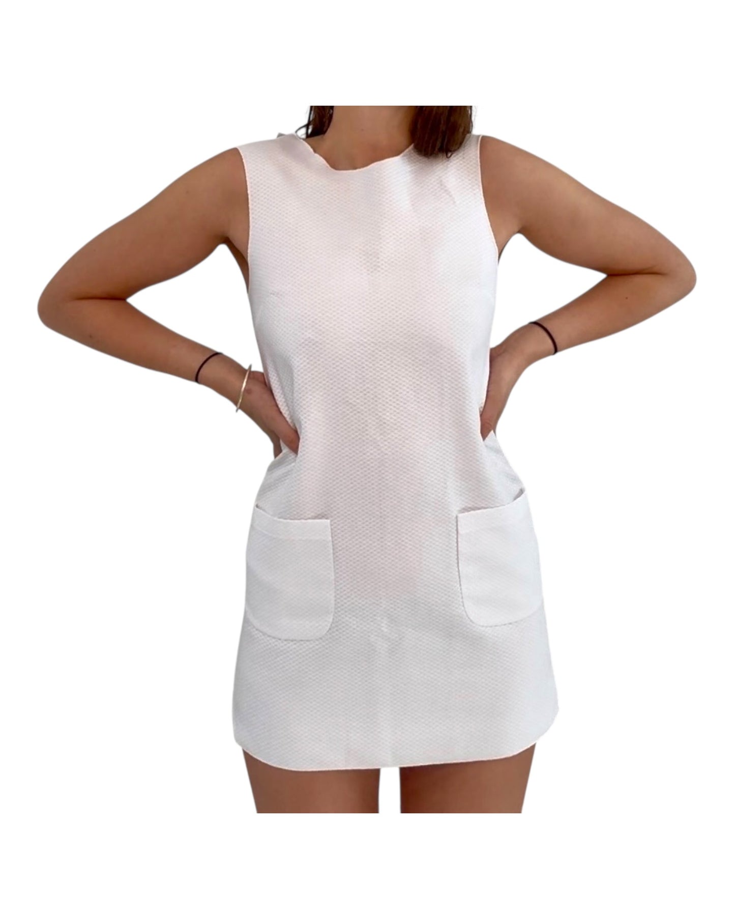 Pre-Loved D&G White Cotton Mini Dress