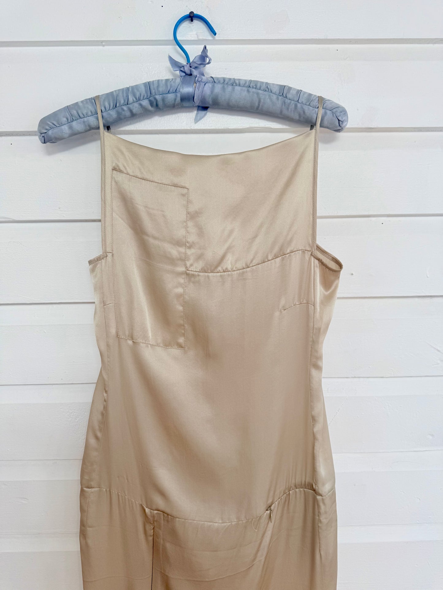 Vintage Costume National Gold Silk Dress