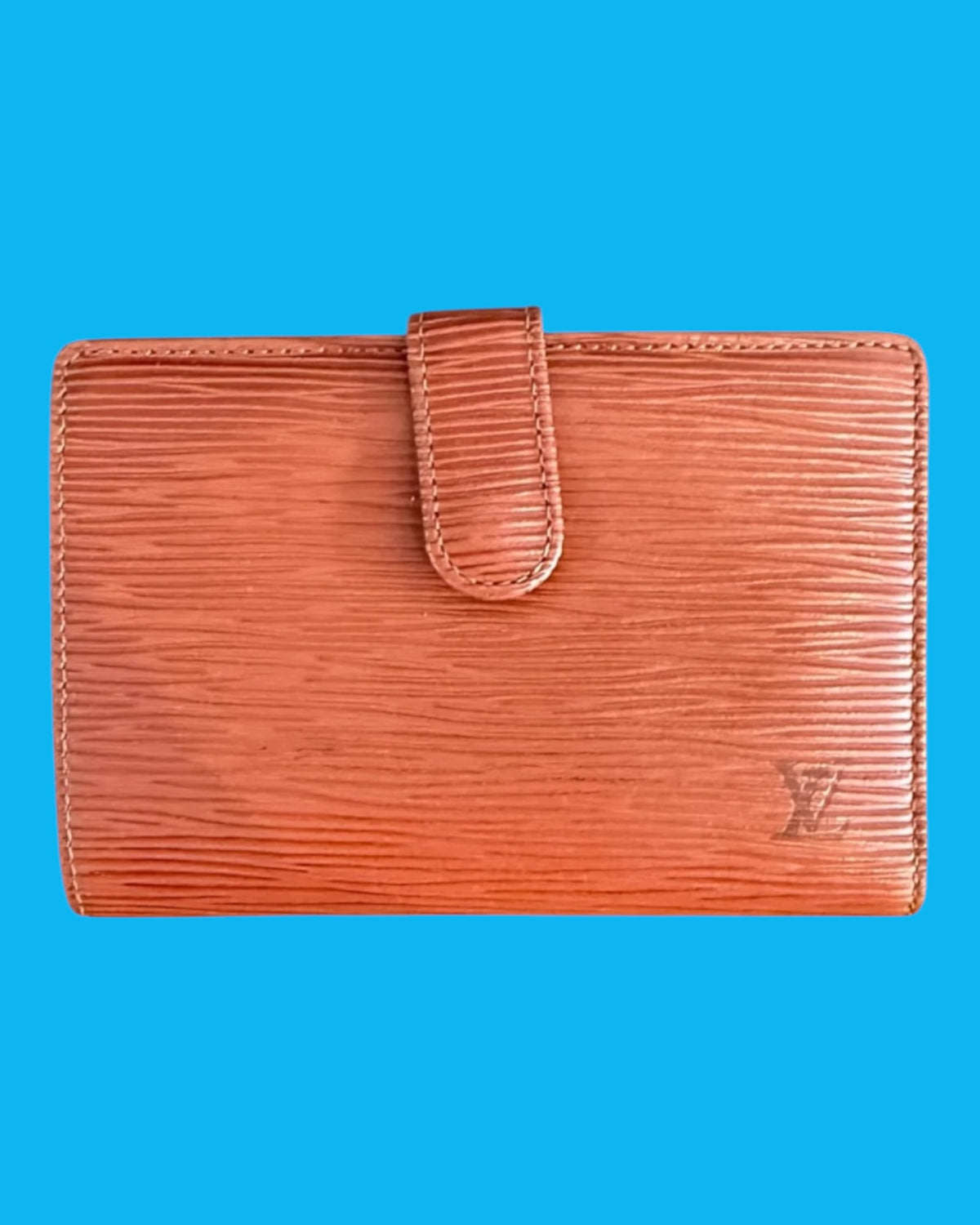 Vintage 1997 Louis Vuitton Brown Epi Leather French Purse Wallet