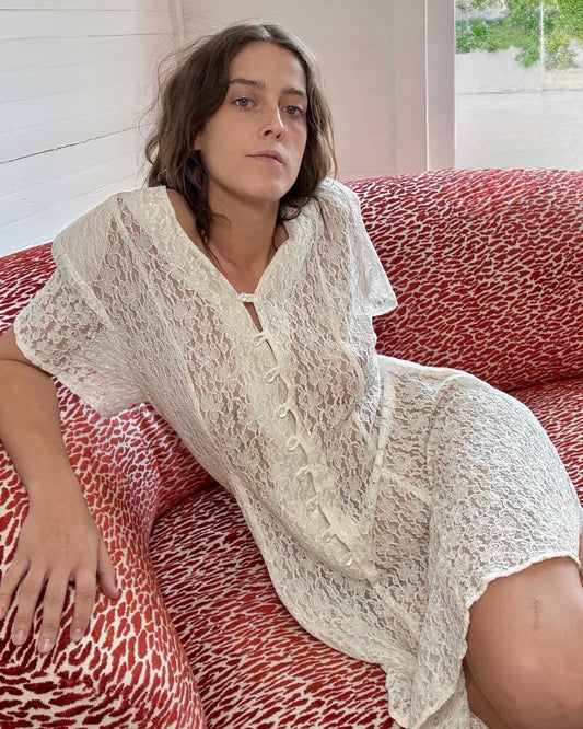 Vintage Lace Mini Dress