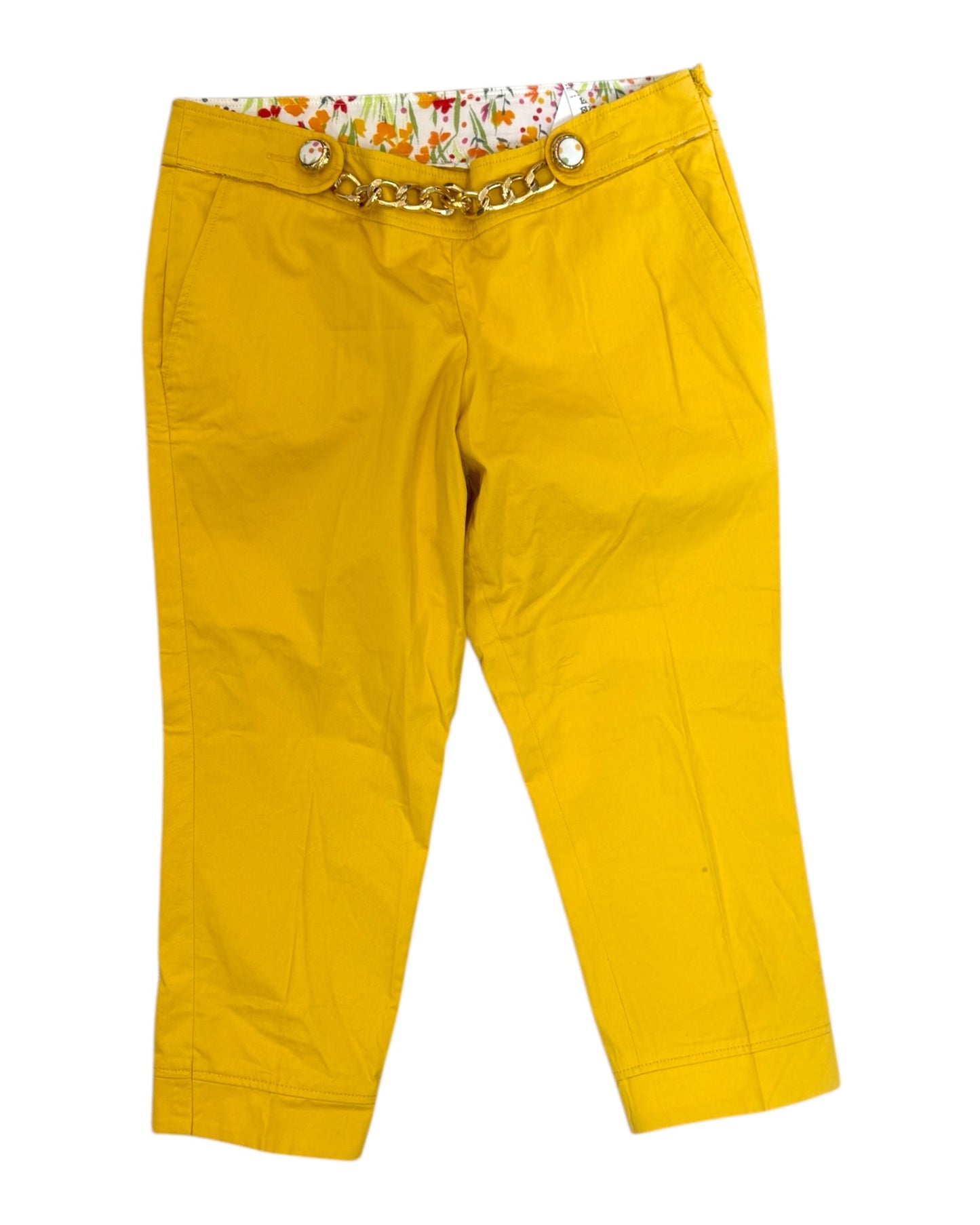 Vintage D&G Yellow Capri Shorts