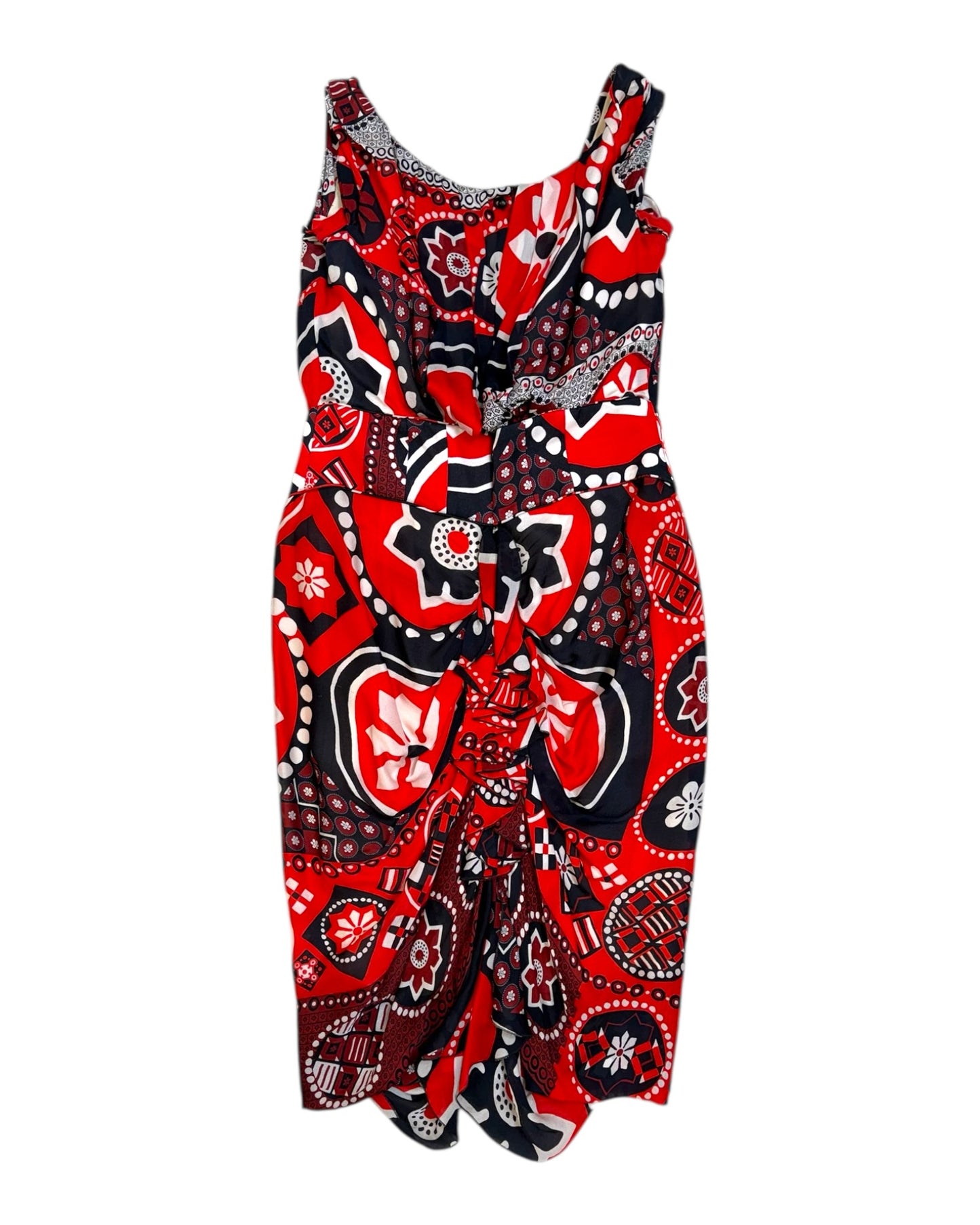 Vintage Cristian Lacroix Red Print Dress