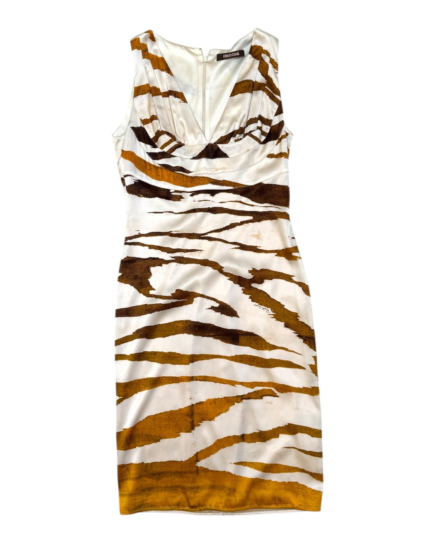 Vintage 2007 Roberto Cavalli Animal Print Dress