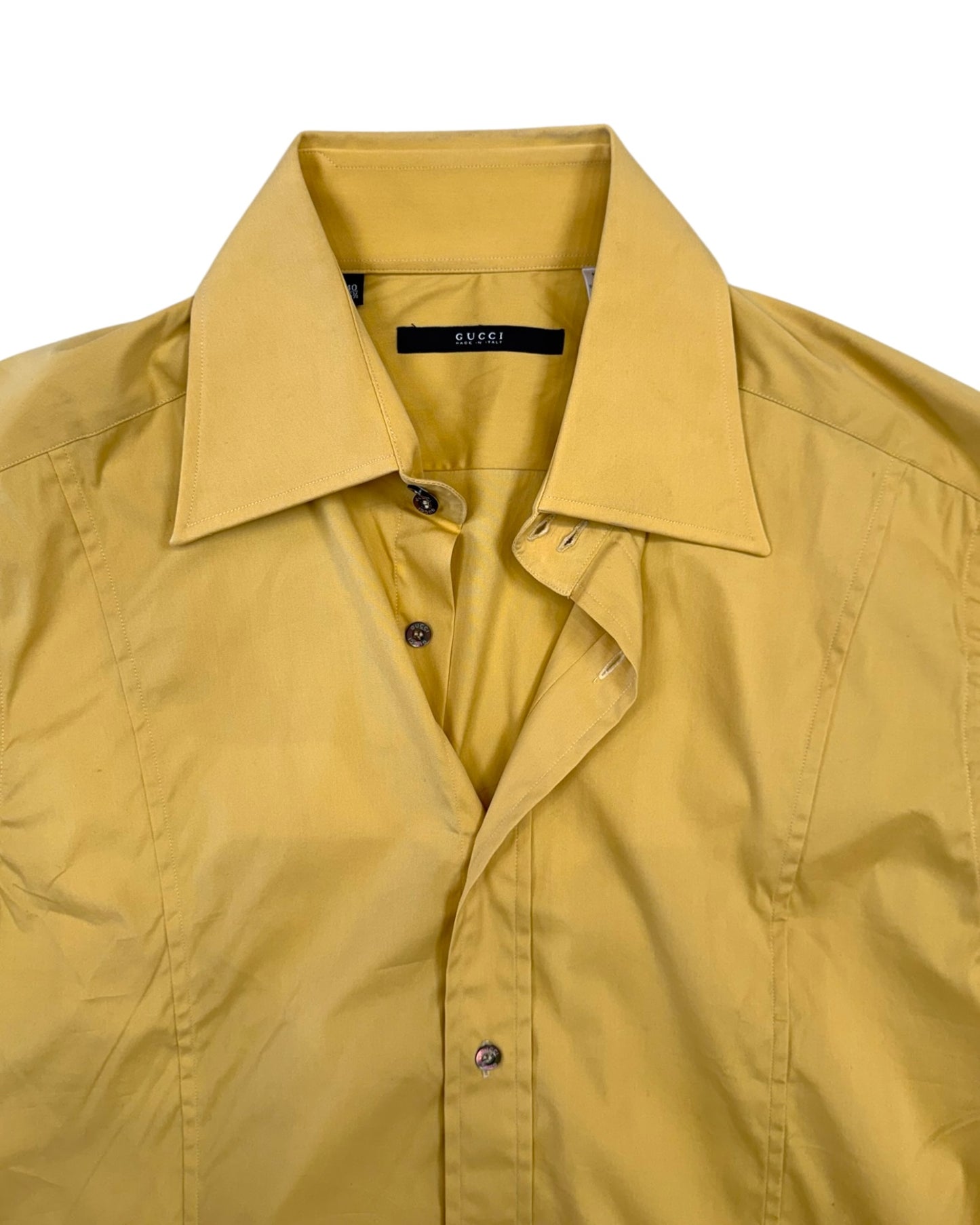 Vintage Gucci Mustard Yellow Shirt