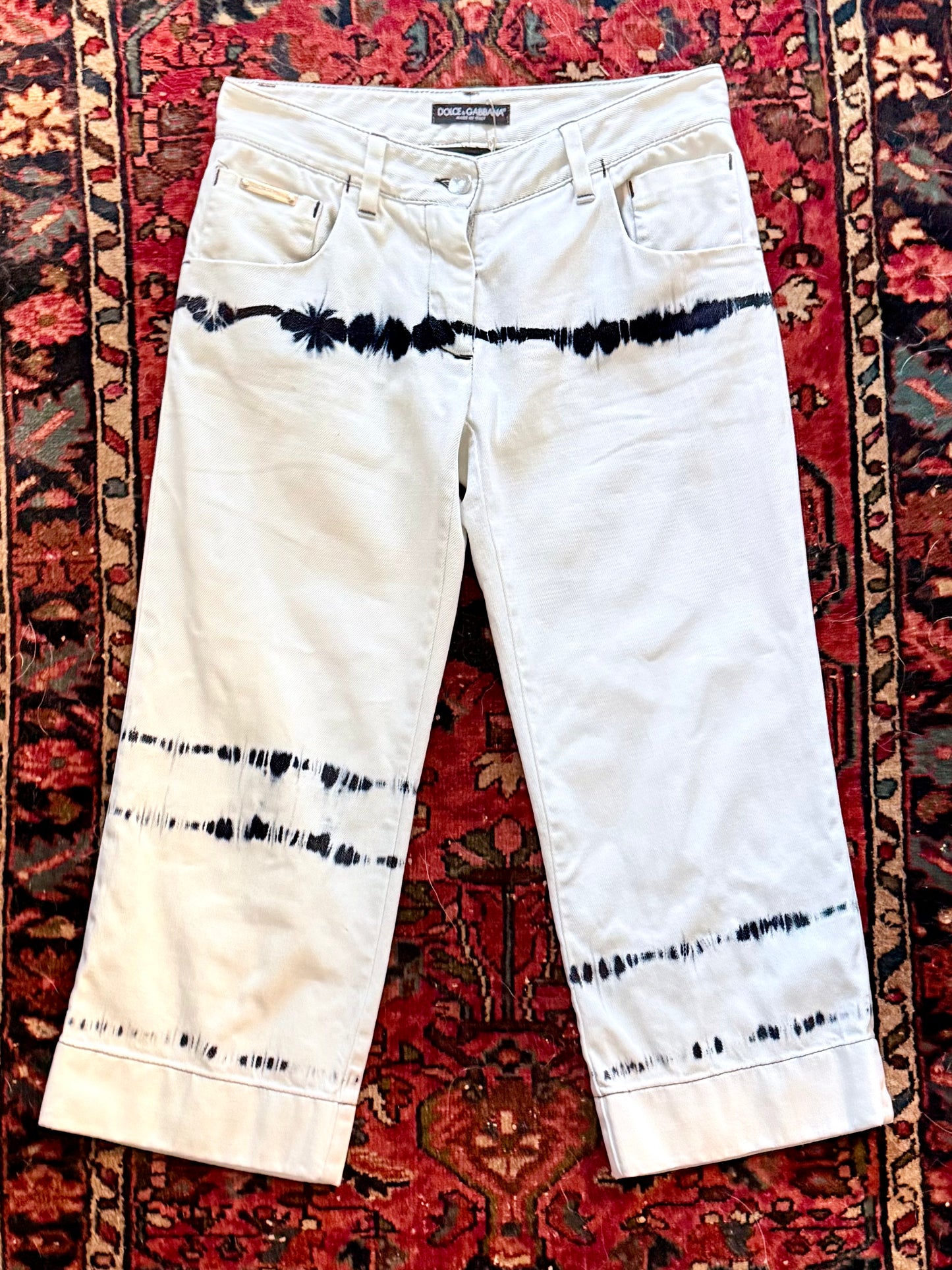 Vintage Dolce & Gabbana Acid Wash Capris