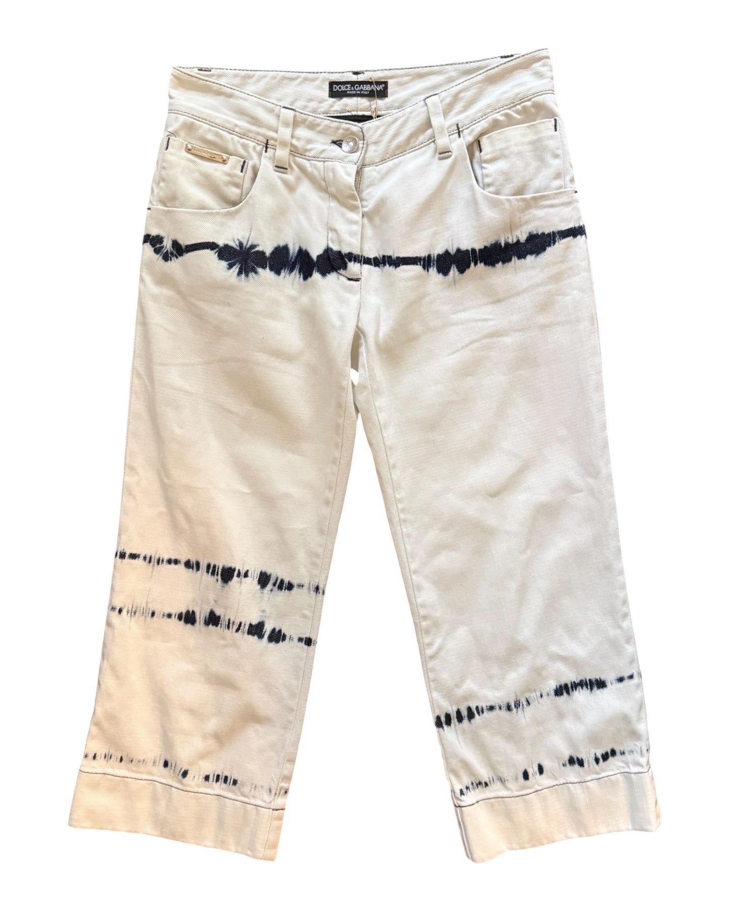 Vintage Dolce & Gabbana Acid Wash Capris