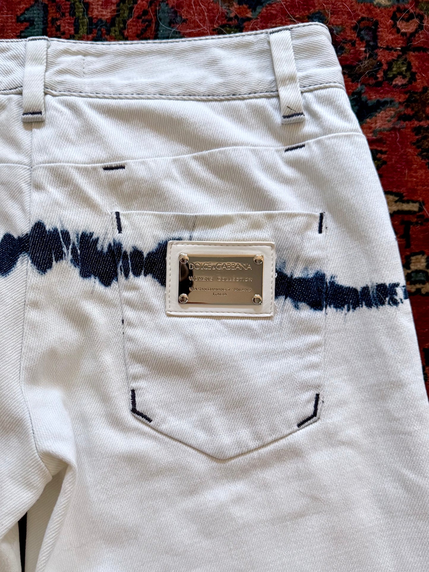 Vintage Dolce & Gabbana Acid Wash Capris