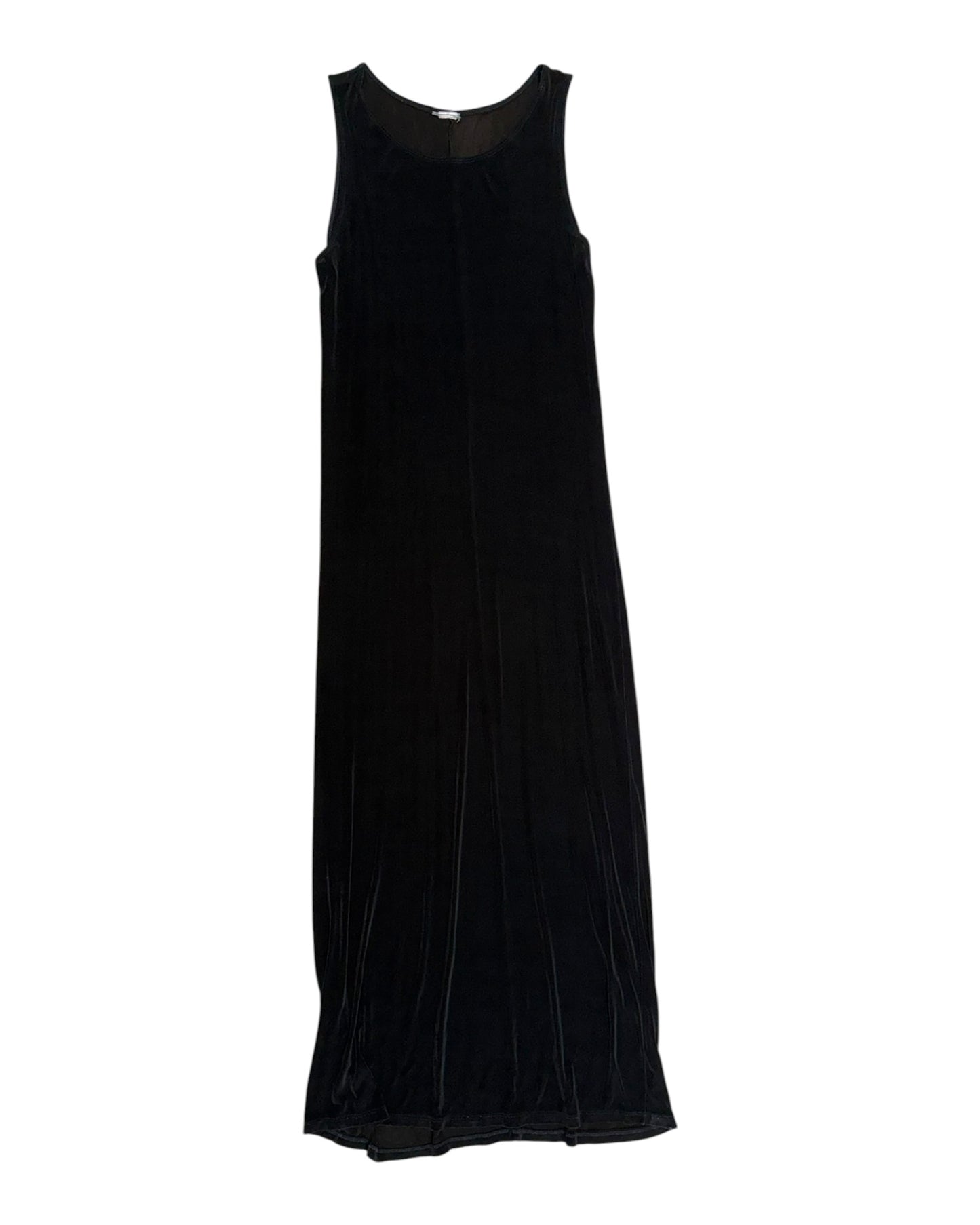 Vintage Black Slinky Maxi Dress