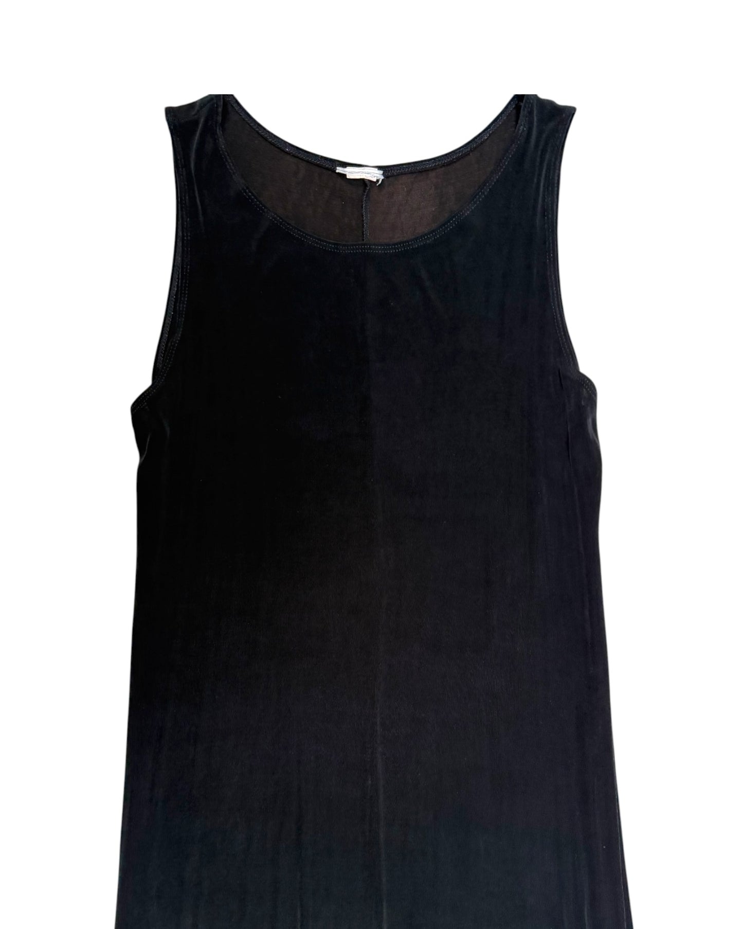 Vintage Black Slinky Maxi Dress