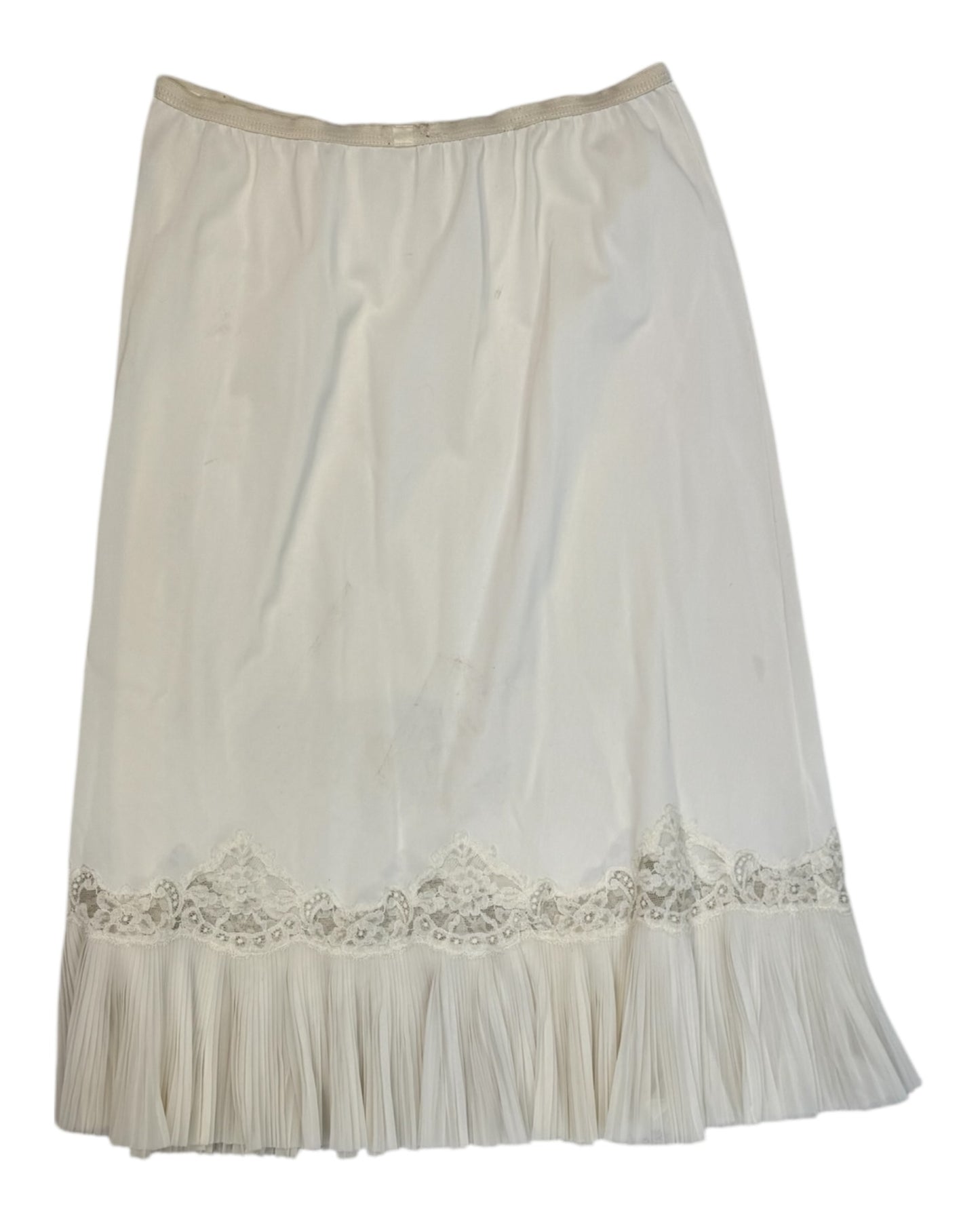 Vintage Vanity Fair White Ruffle Slip Skirt