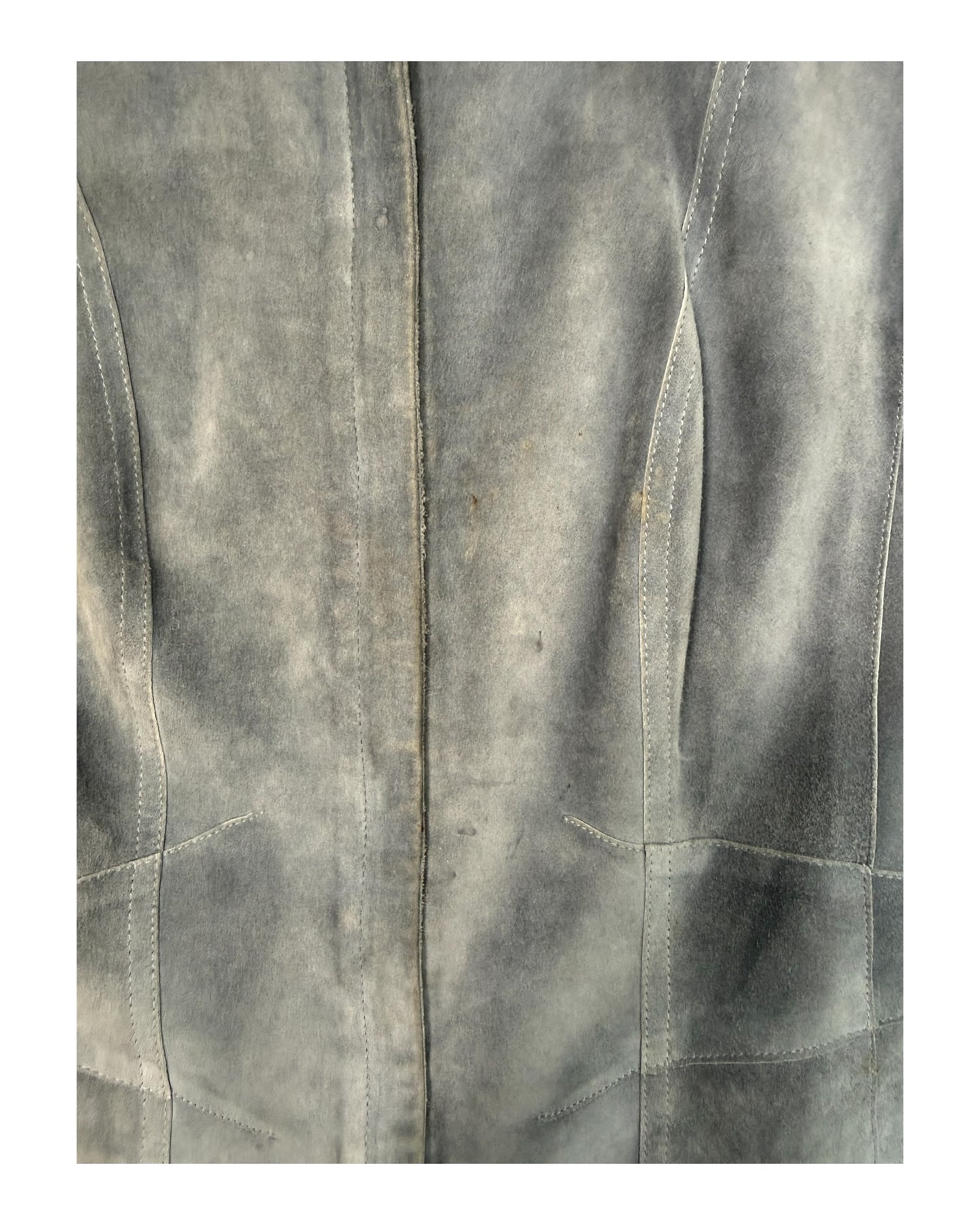 Vintage Christian Dior Blue Suede Jacket