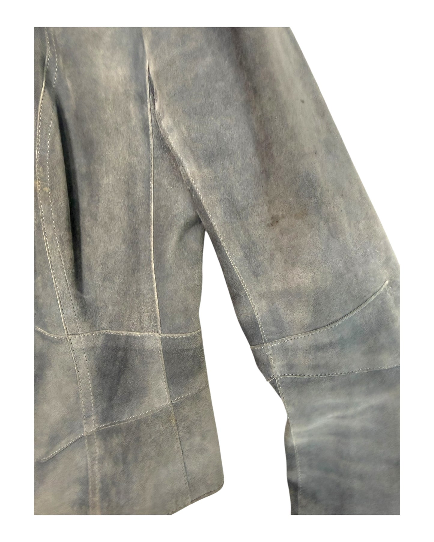 Vintage Christian Dior Blue Suede Jacket