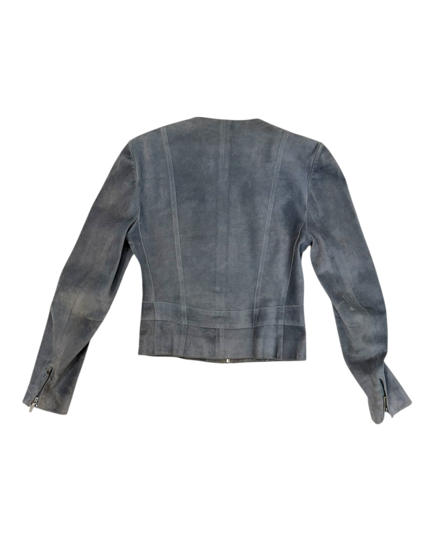 Vintage Christian Dior Blue Suede Jacket