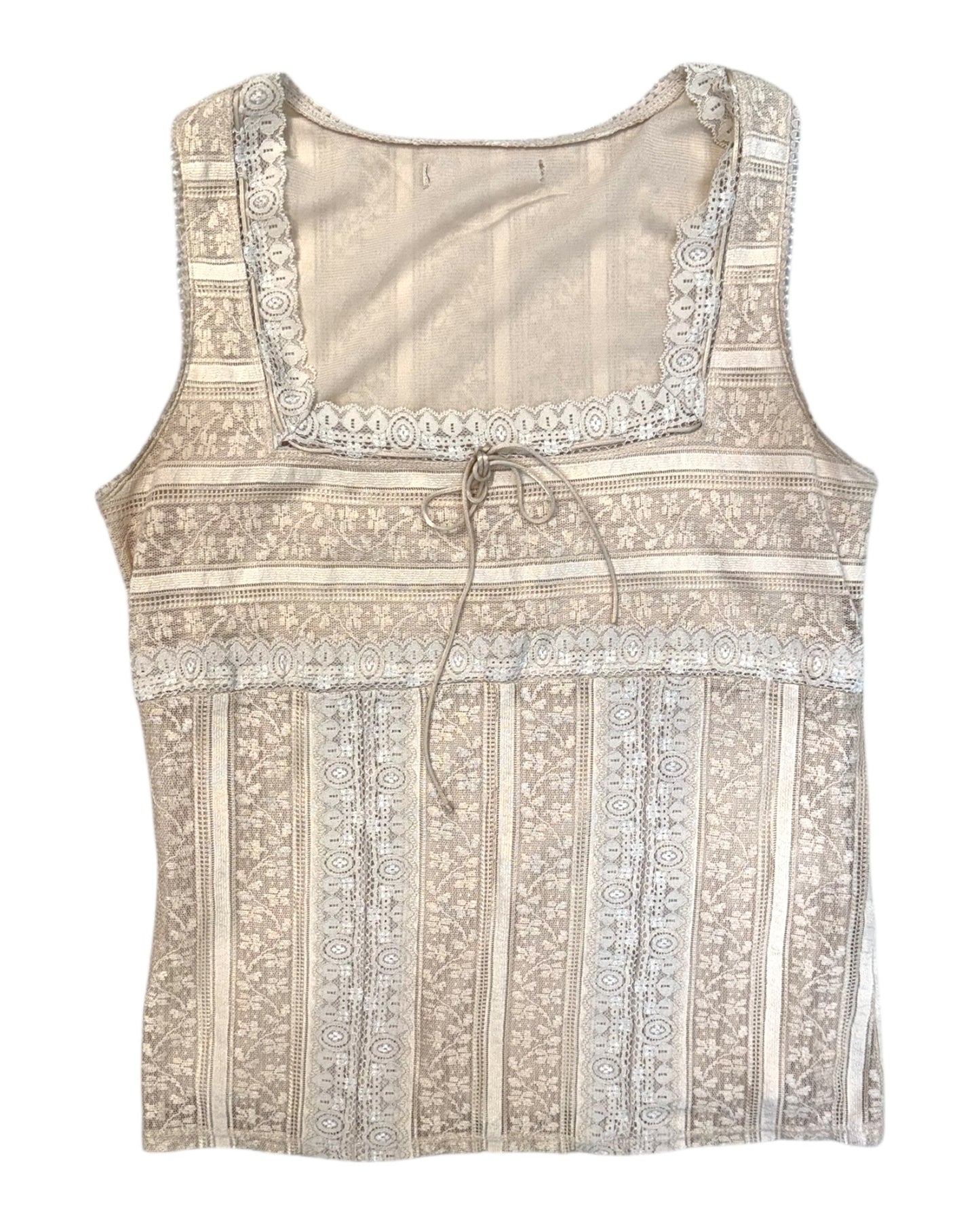 Pre-Loved Beige Lace Top