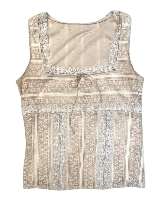 Pre-Loved Beige Lace Top