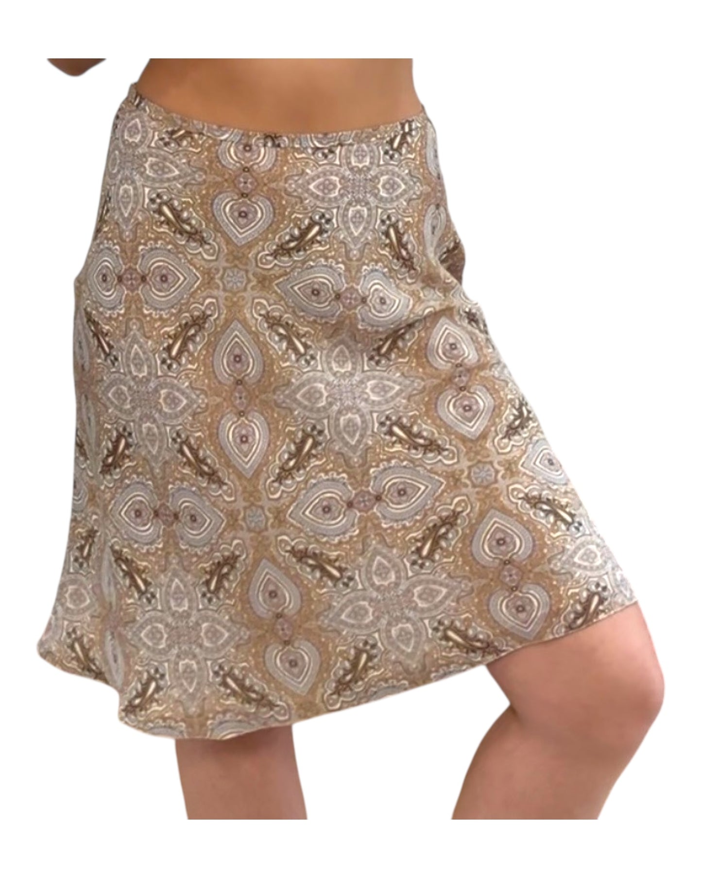 Pre-Loved Paisley Knee-Length Skirt
