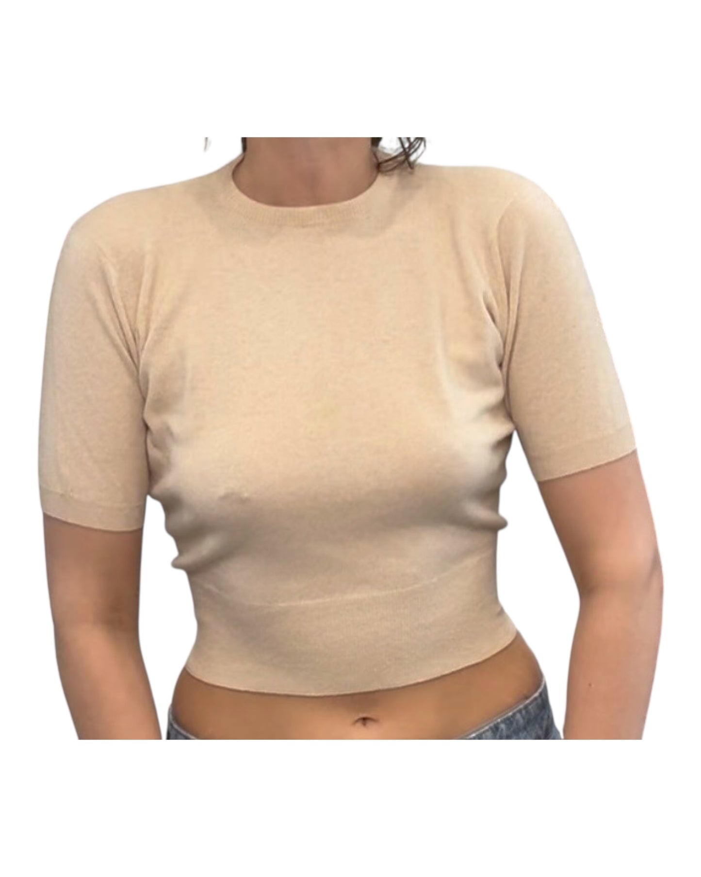 Vintage Cashmere Beige Top