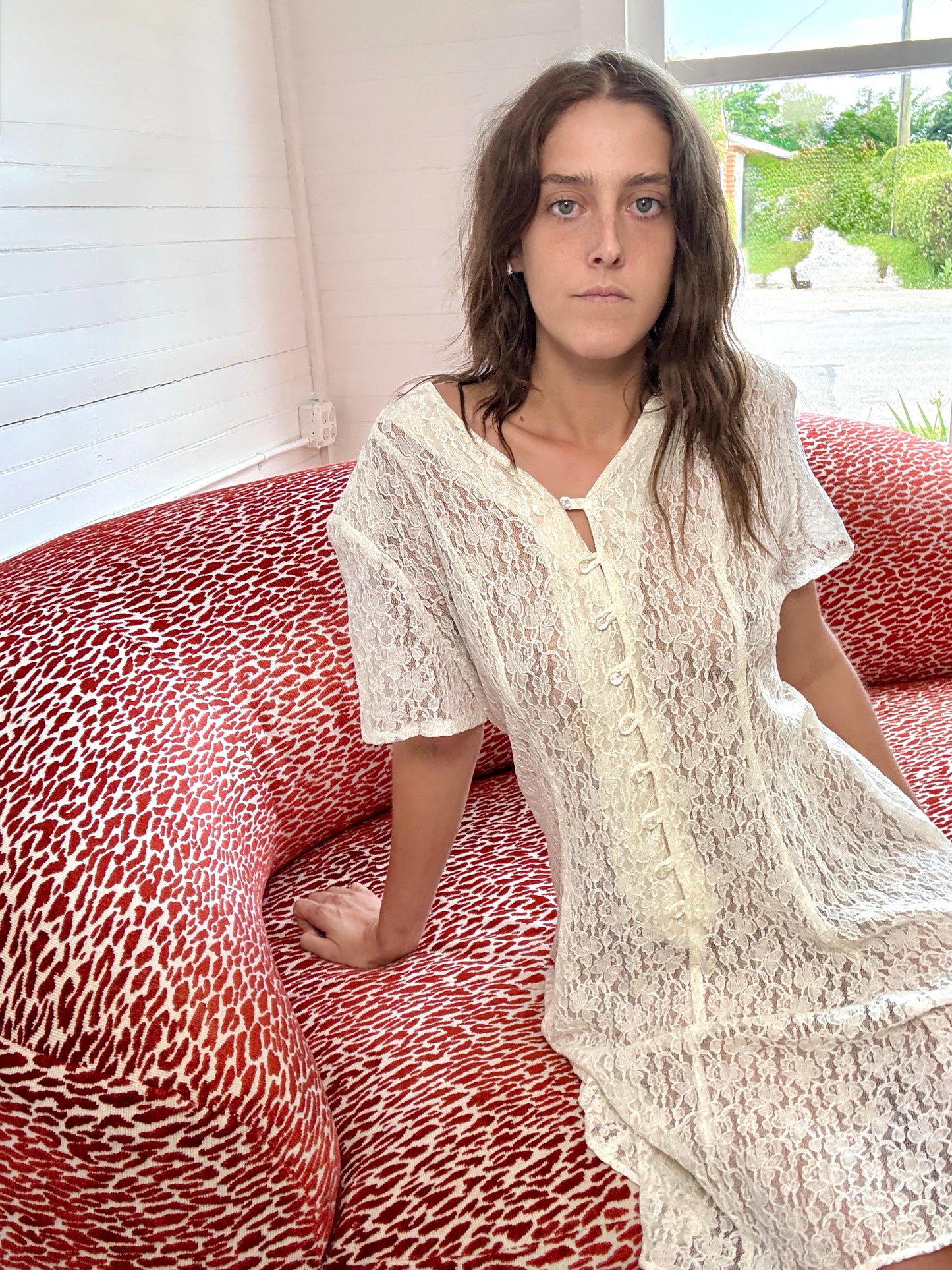 Vintage Lace Mini Dress