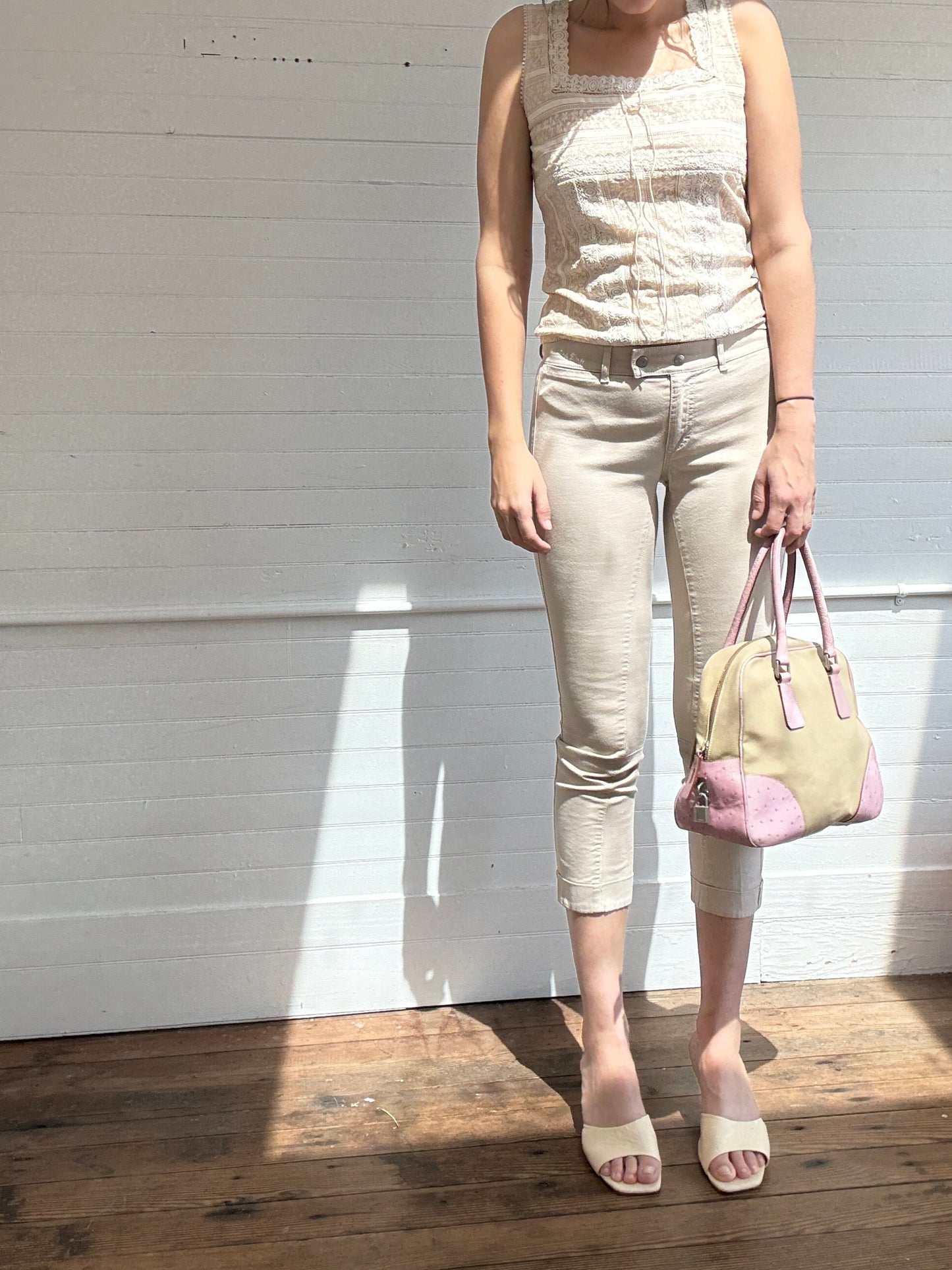 Pre-Loved Beige Lace Top