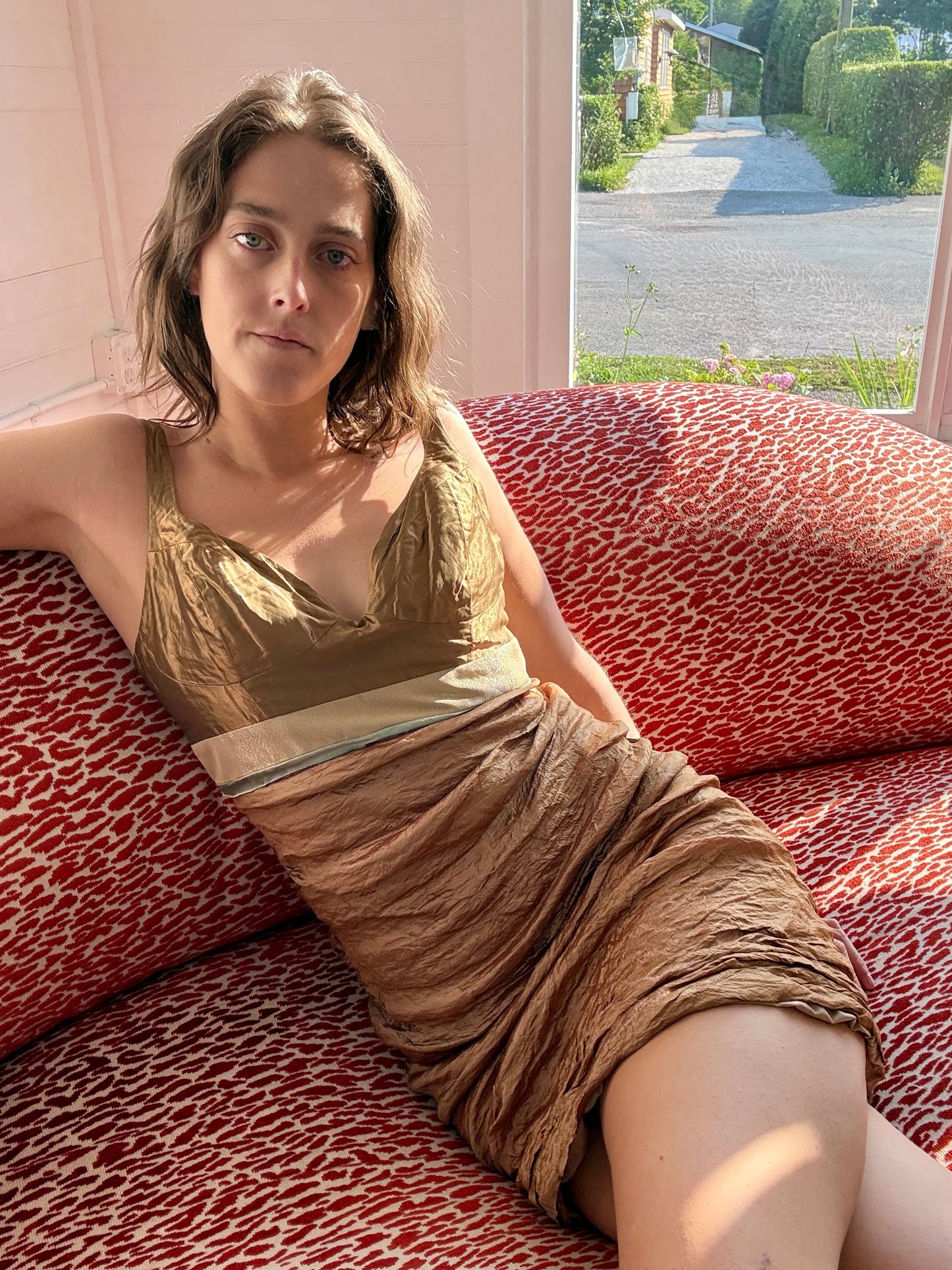Vintage Nicole Miller Gold Dress