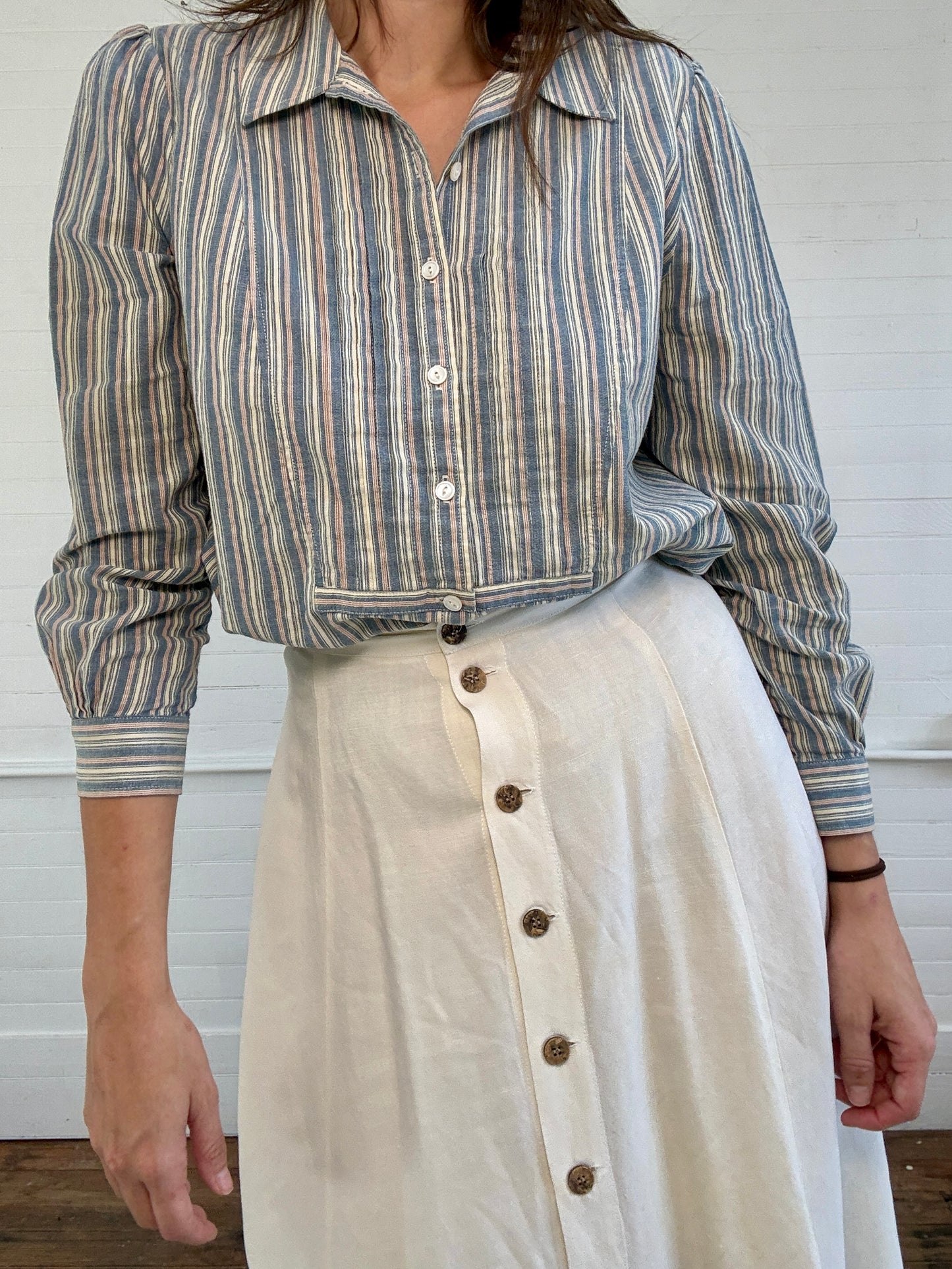 Pre-Loved RRL Ralph Lauren Blue Stripe Top