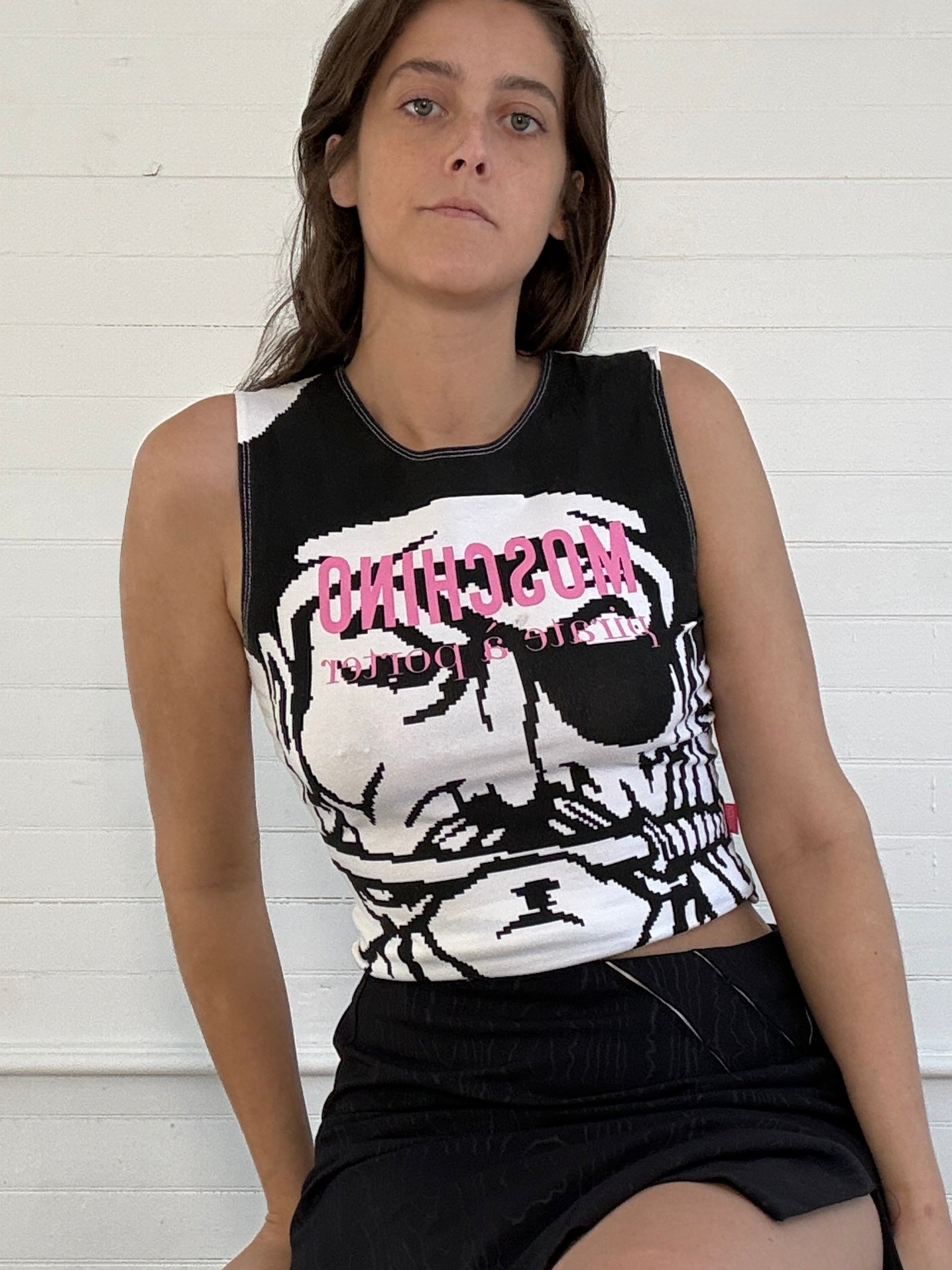 Vintage Moschino Graphic Muscle Tank