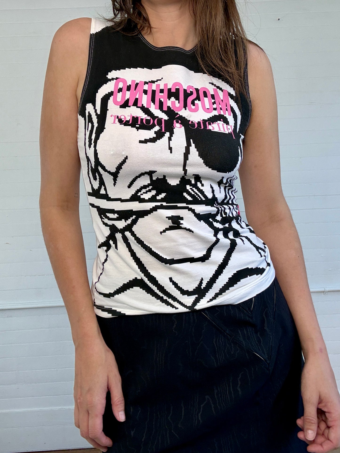 Vintage Moschino Graphic Muscle Tank