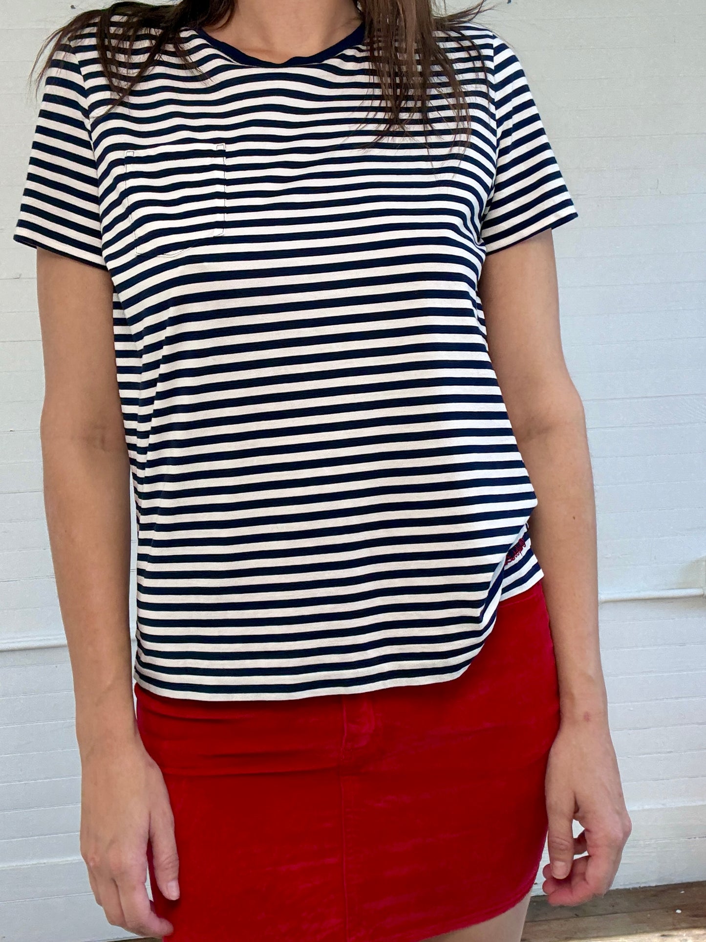 Pre-Loved Ralph Lauren Purple Label Stripe Tee