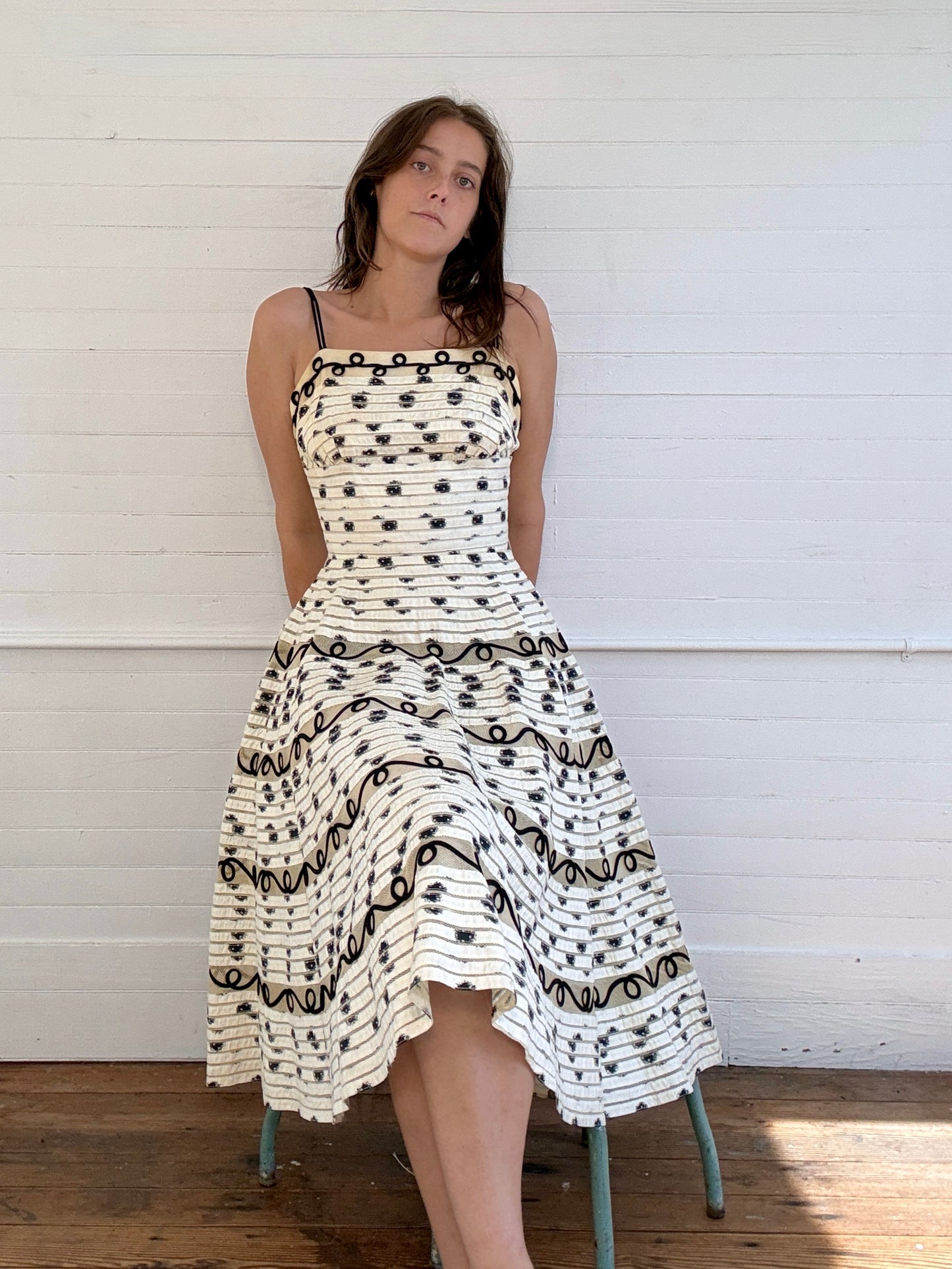 Vintage 1950's A-Line Dress