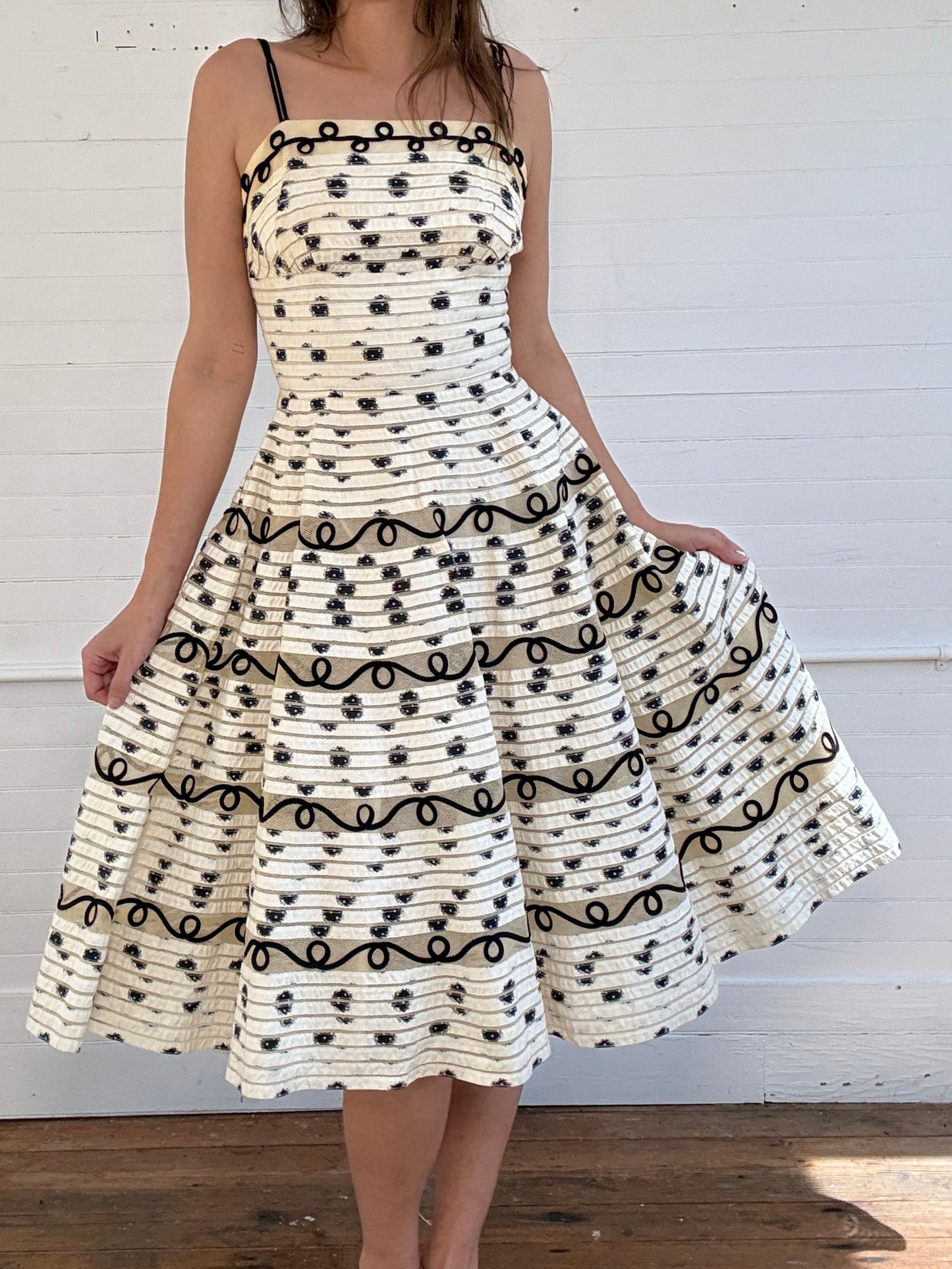 Vintage 1950's A-Line Dress