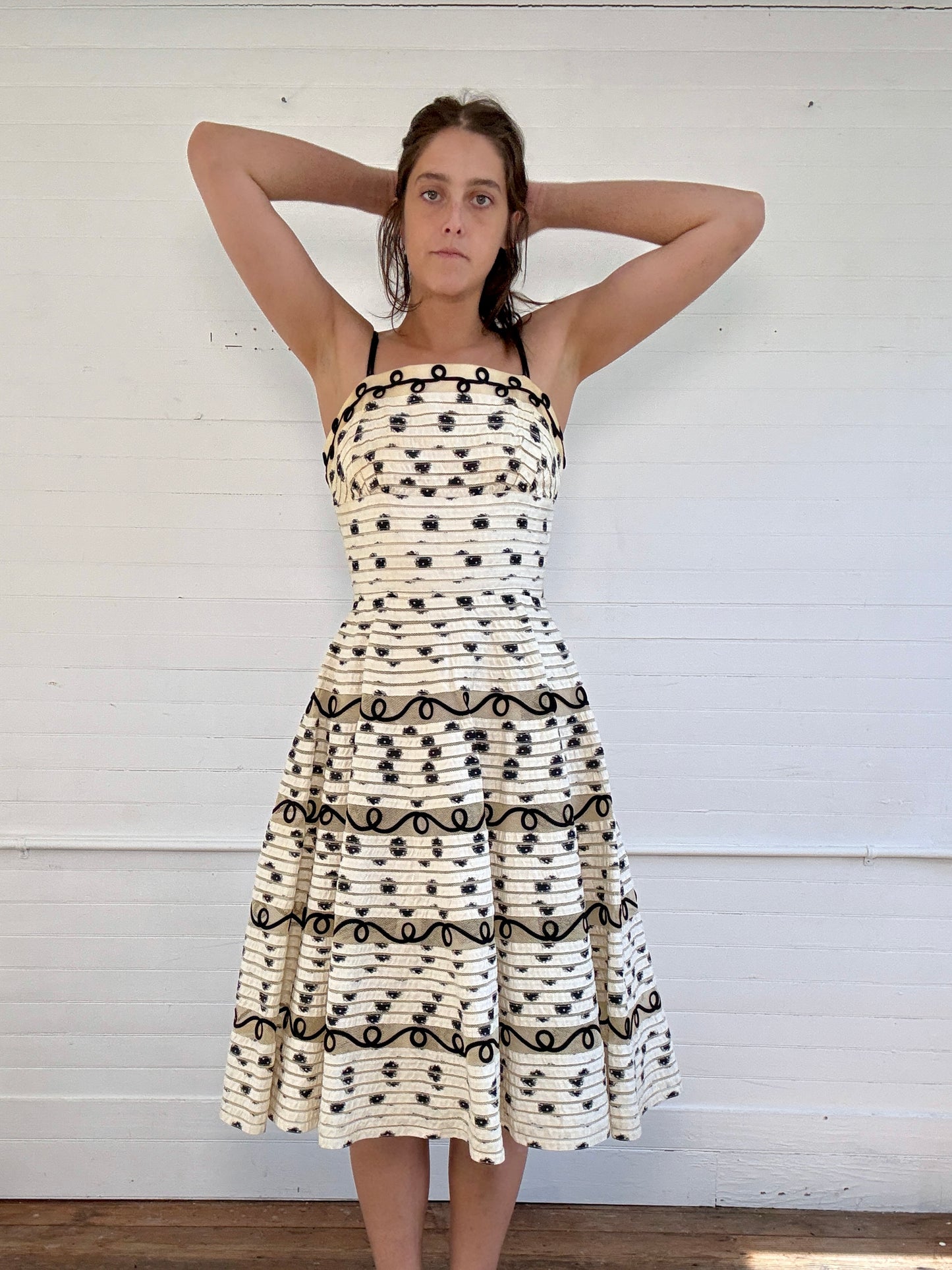Vintage 1950's A-Line Dress