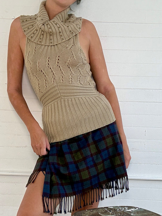 Vintage Turtleneck Sweater Vest