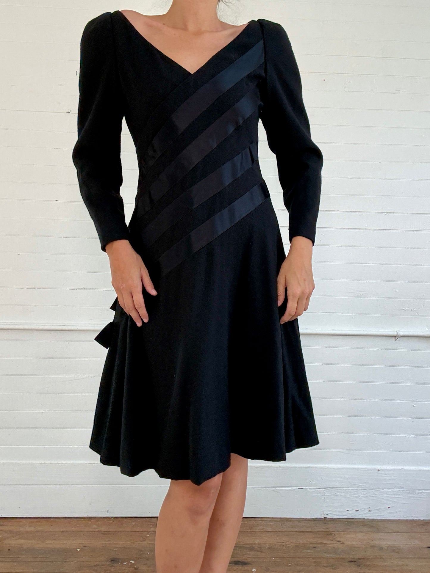 Vintage Scaasi Black Cocktail Dress