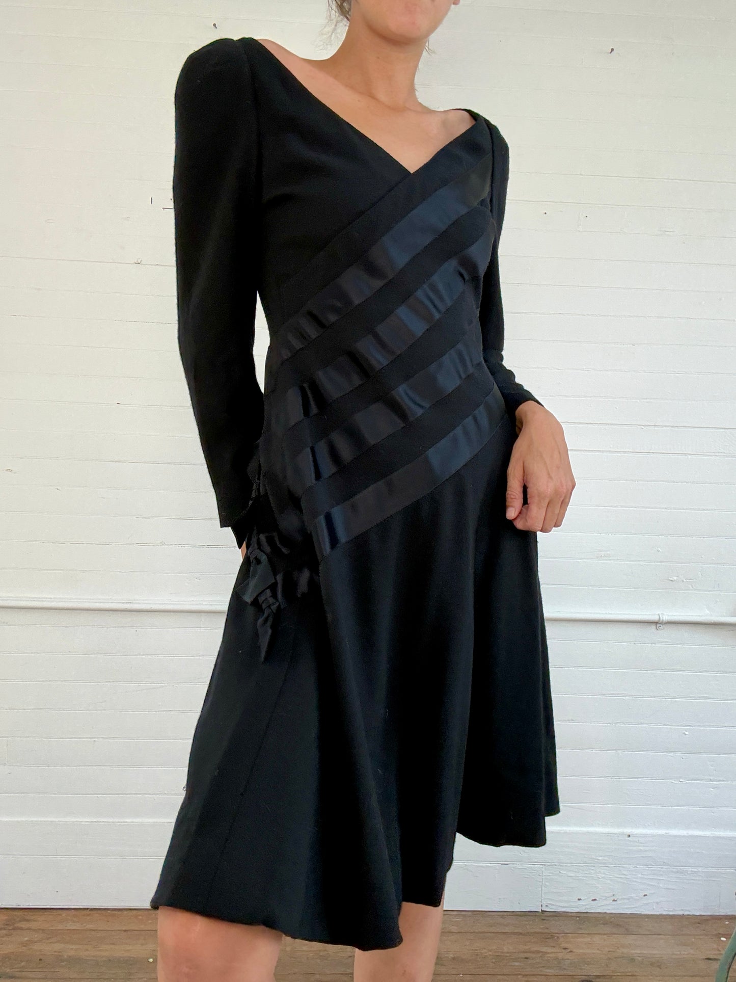 Vintage Scaasi Black Cocktail Dress