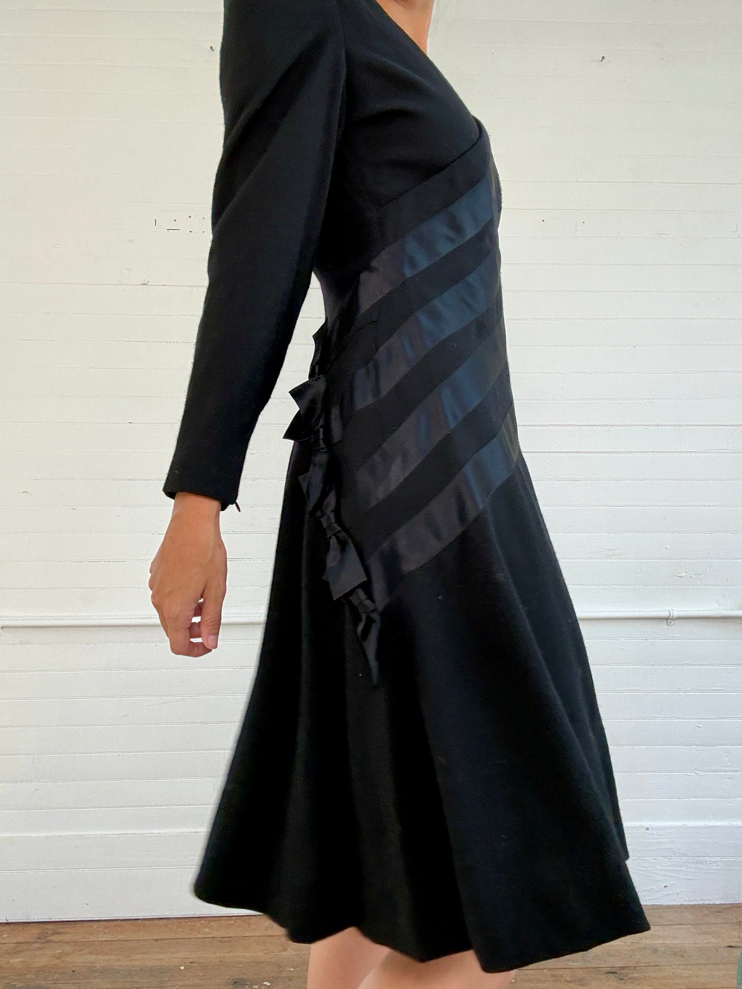 Vintage Scaasi Black Cocktail Dress